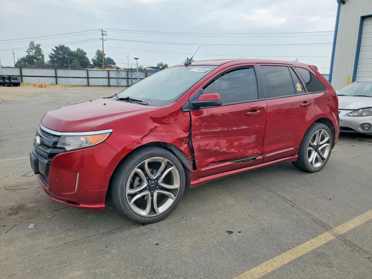2013 Ford Edge Sport Burgundy vin: 2FMDK4AK4DBA65355