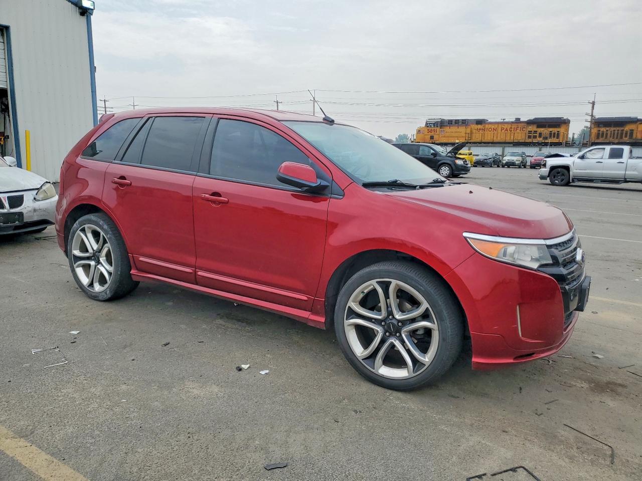 2013 Ford Edge Sport Burgundy vin: 2FMDK4AK4DBA65355