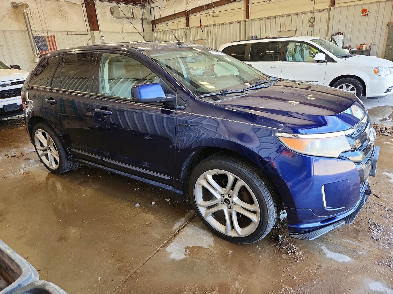 2011 Ford Edge Sport Blue vin: 2FMDK4AK5BBA15433