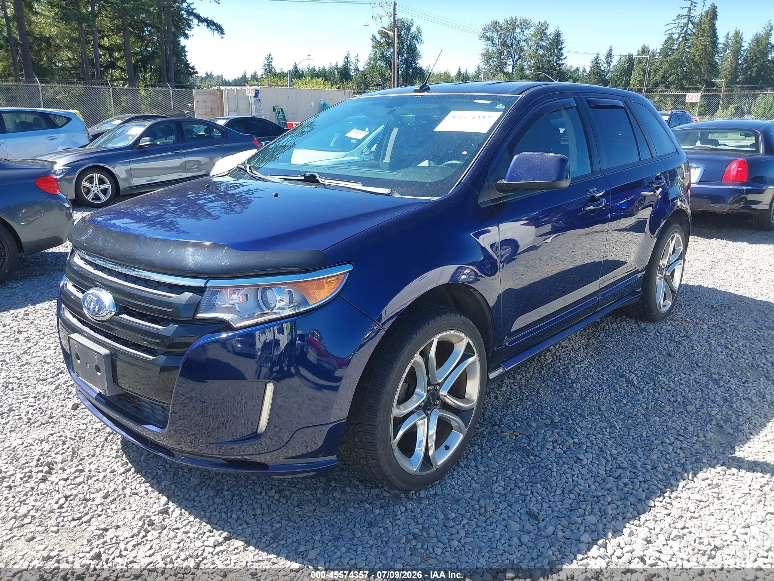 2011 Ford Edge Sport Dark Blue vin: 2FMDK4AK5BBA51235