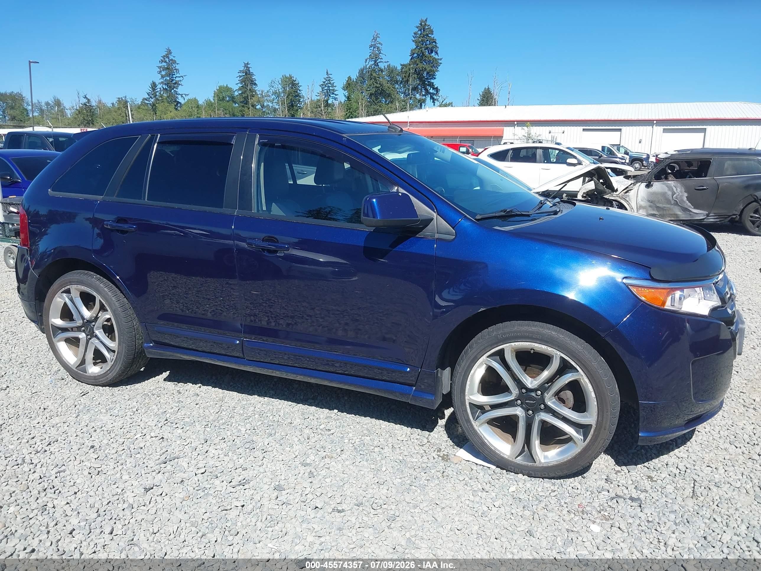 2011 Ford Edge Sport Dark Blue vin: 2FMDK4AK5BBA51235