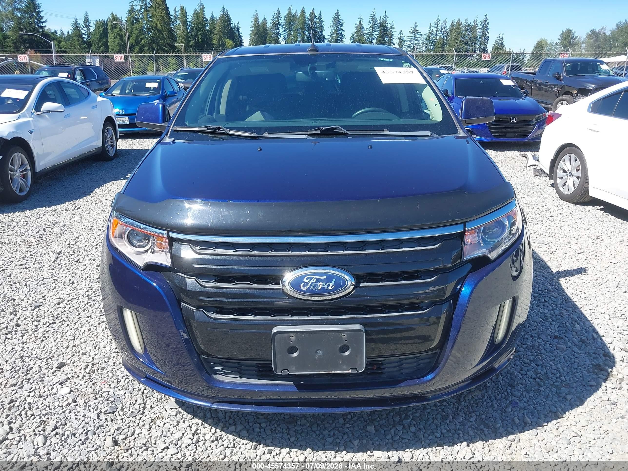 2011 Ford Edge Sport Dark Blue vin: 2FMDK4AK5BBA51235
