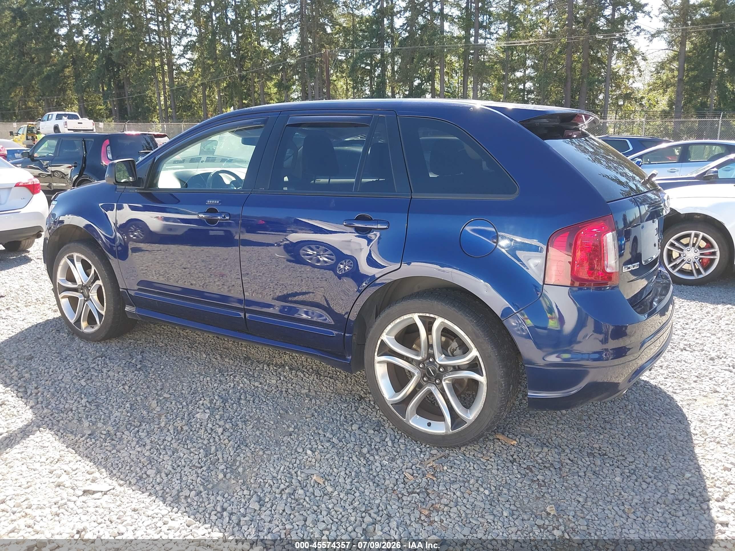 2011 Ford Edge Sport Dark Blue vin: 2FMDK4AK5BBA51235
