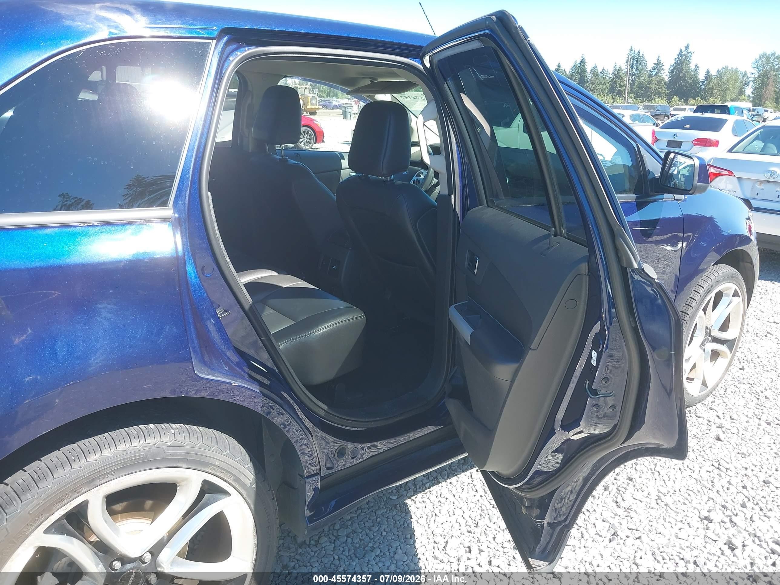 2011 Ford Edge Sport Dark Blue vin: 2FMDK4AK5BBA51235