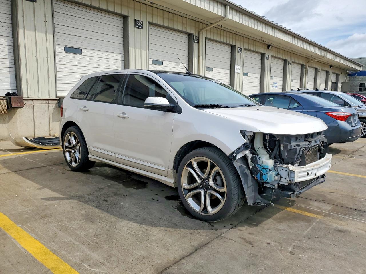 2012 Ford Edge Sport White vin: 2FMDK4AK5CBA79103
