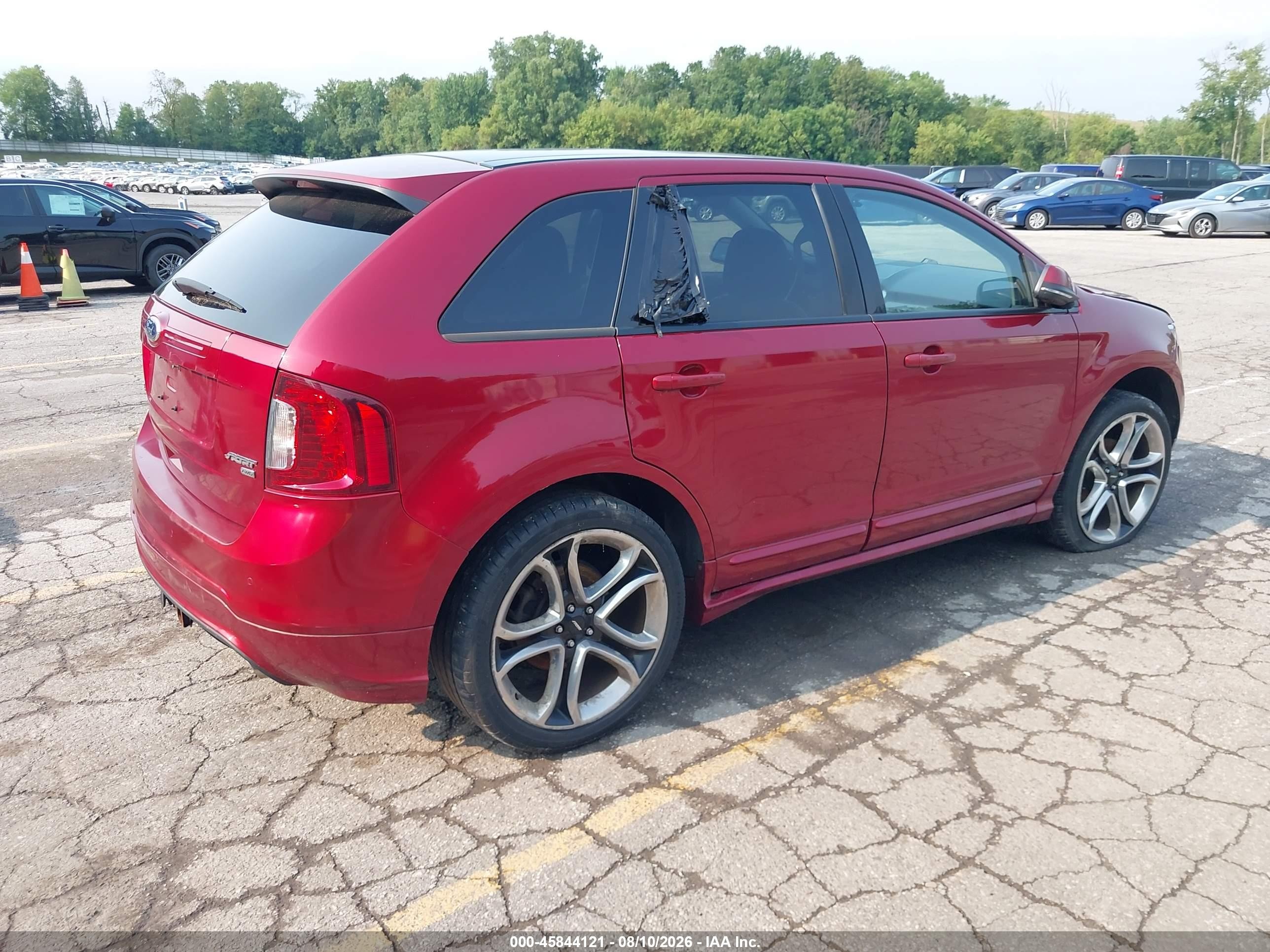 2013 Ford Edge Sport Red vin: 2FMDK4AK5DBC73857