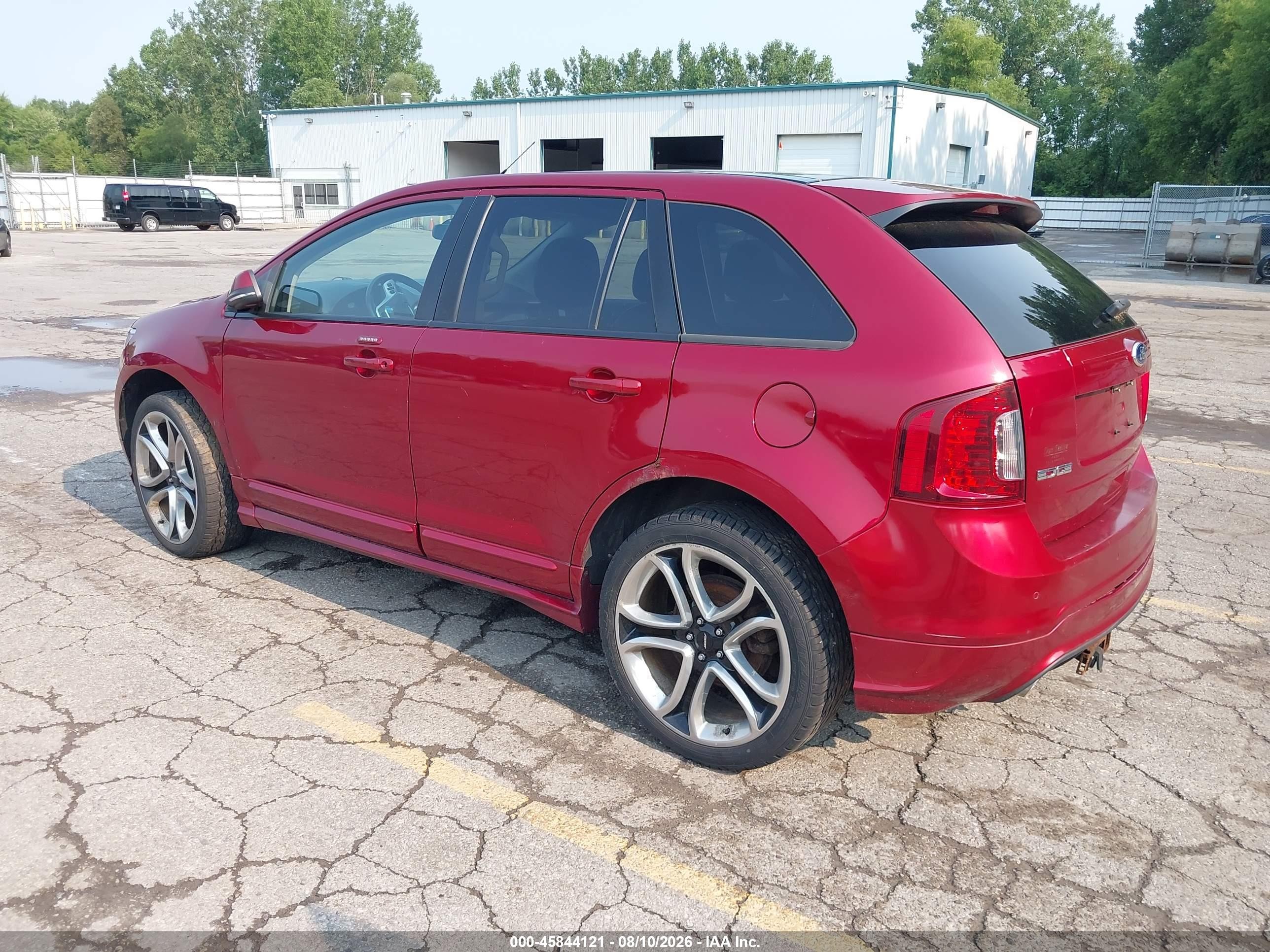 2013 Ford Edge Sport Red vin: 2FMDK4AK5DBC73857