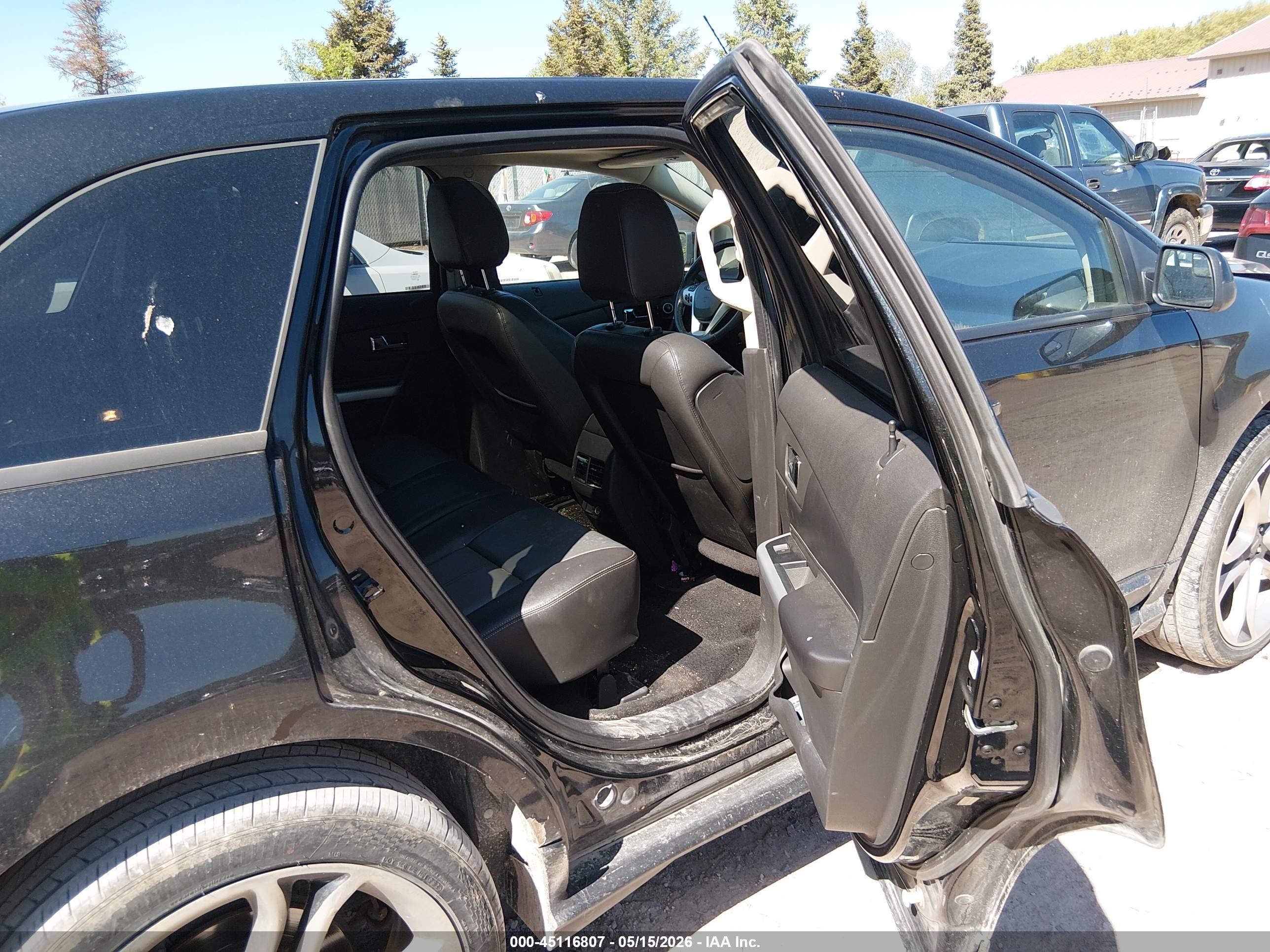 2013 Ford Edge Sport Black vin: 2FMDK4AK5DBE00283