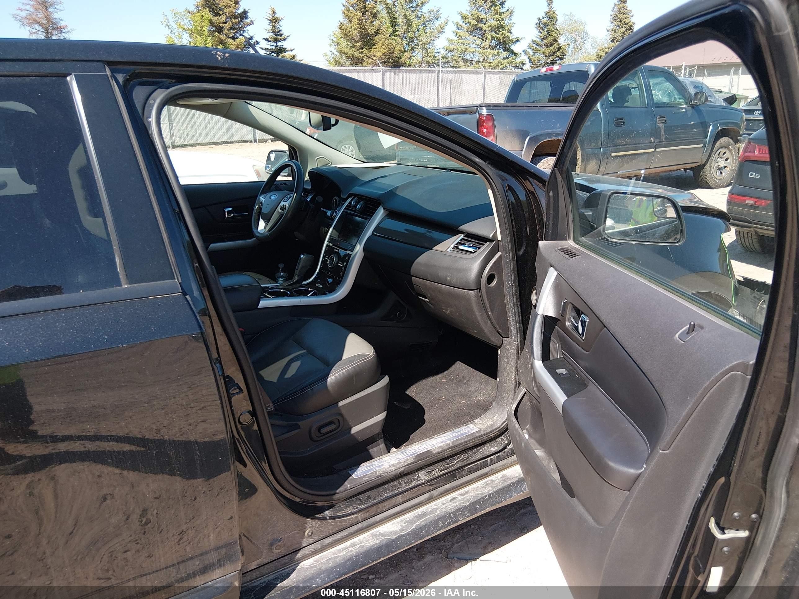 2013 Ford Edge Sport Black vin: 2FMDK4AK5DBE00283