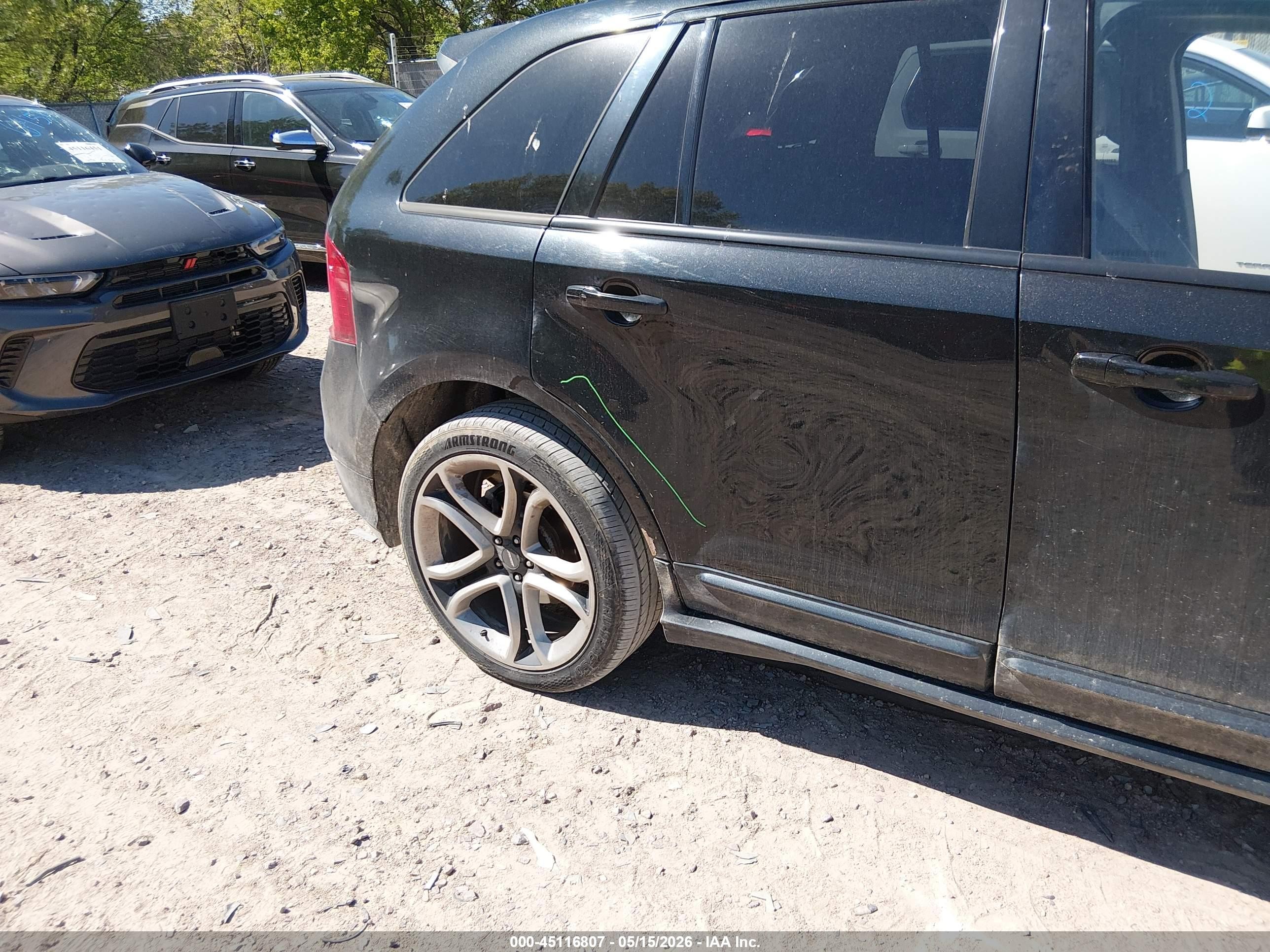 2013 Ford Edge Sport Black vin: 2FMDK4AK5DBE00283