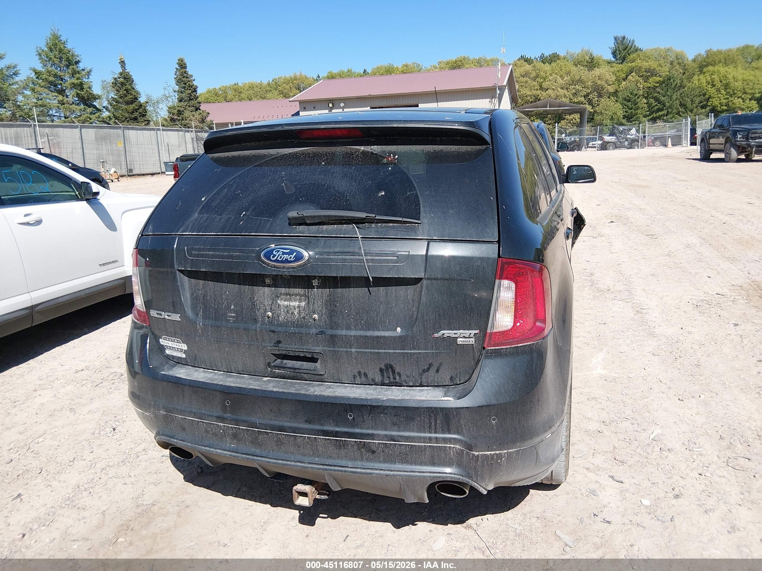 2013 Ford Edge Sport Black vin: 2FMDK4AK5DBE00283