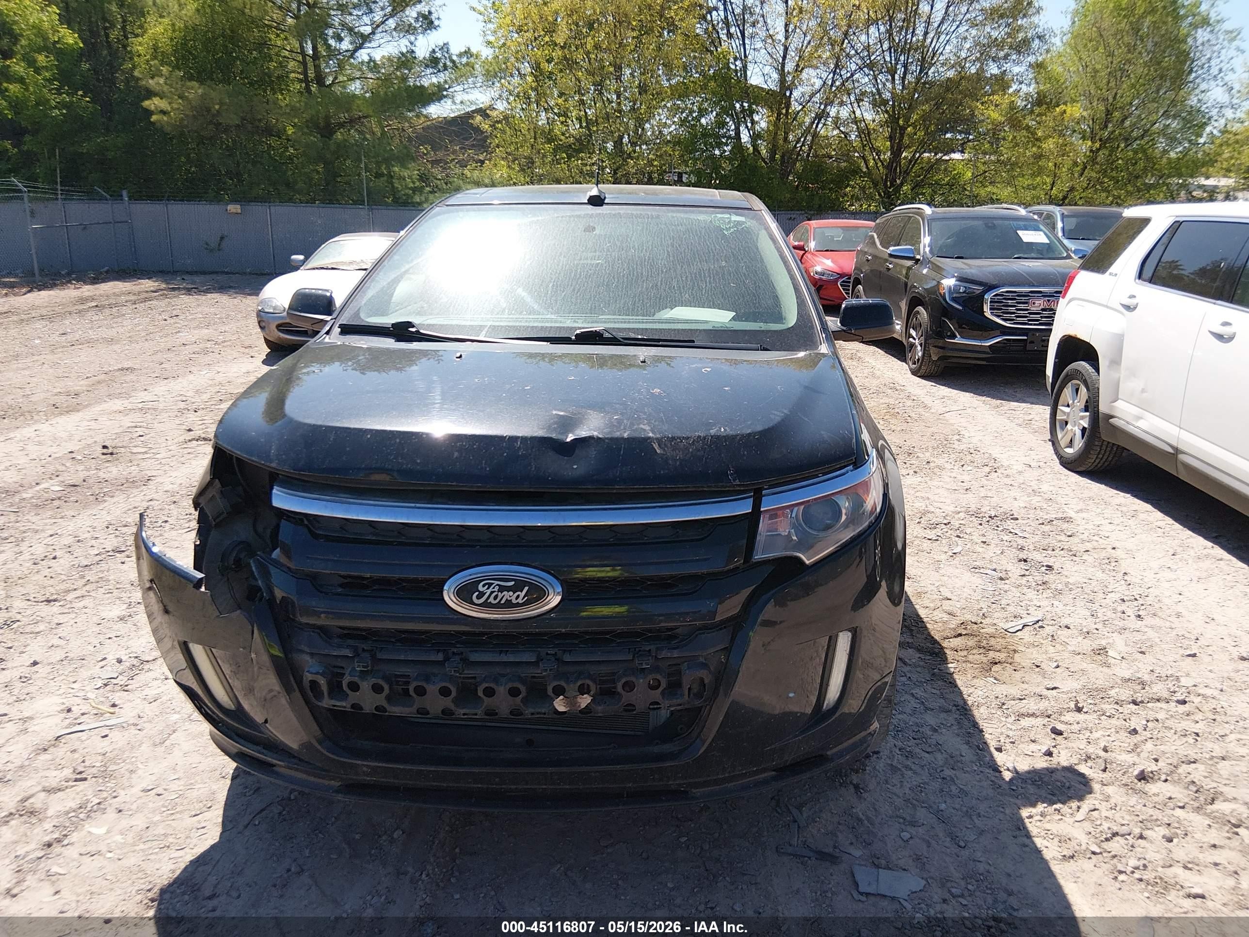2013 Ford Edge Sport Black vin: 2FMDK4AK5DBE00283