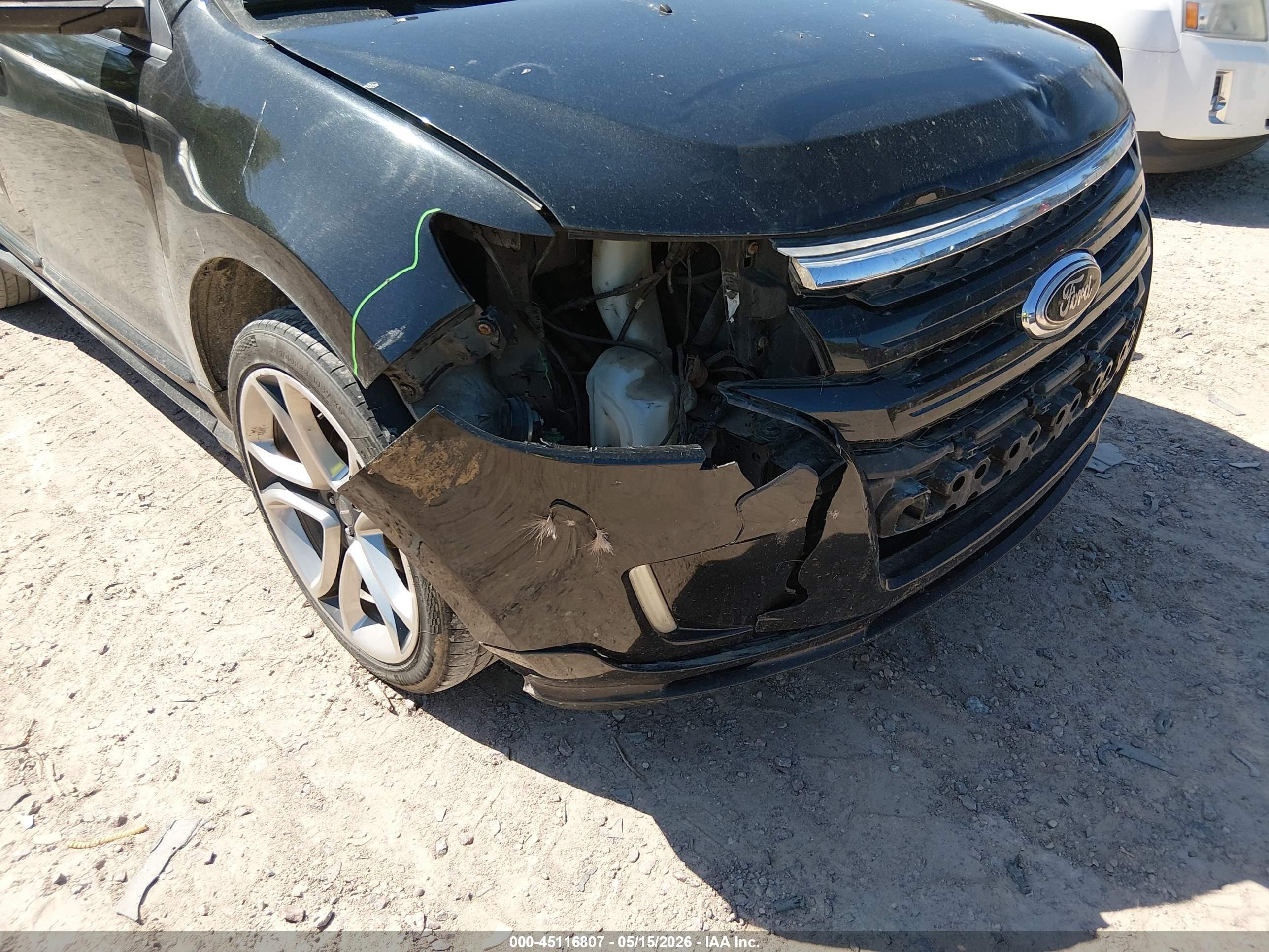 2013 Ford Edge Sport Black vin: 2FMDK4AK5DBE00283