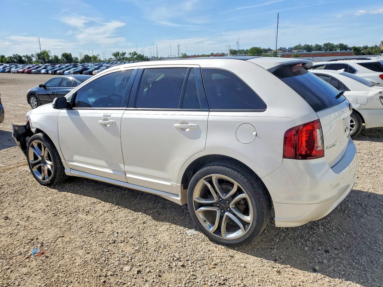 2014 Ford Edge Sport White vin: 2FMDK4AK5EBB61612