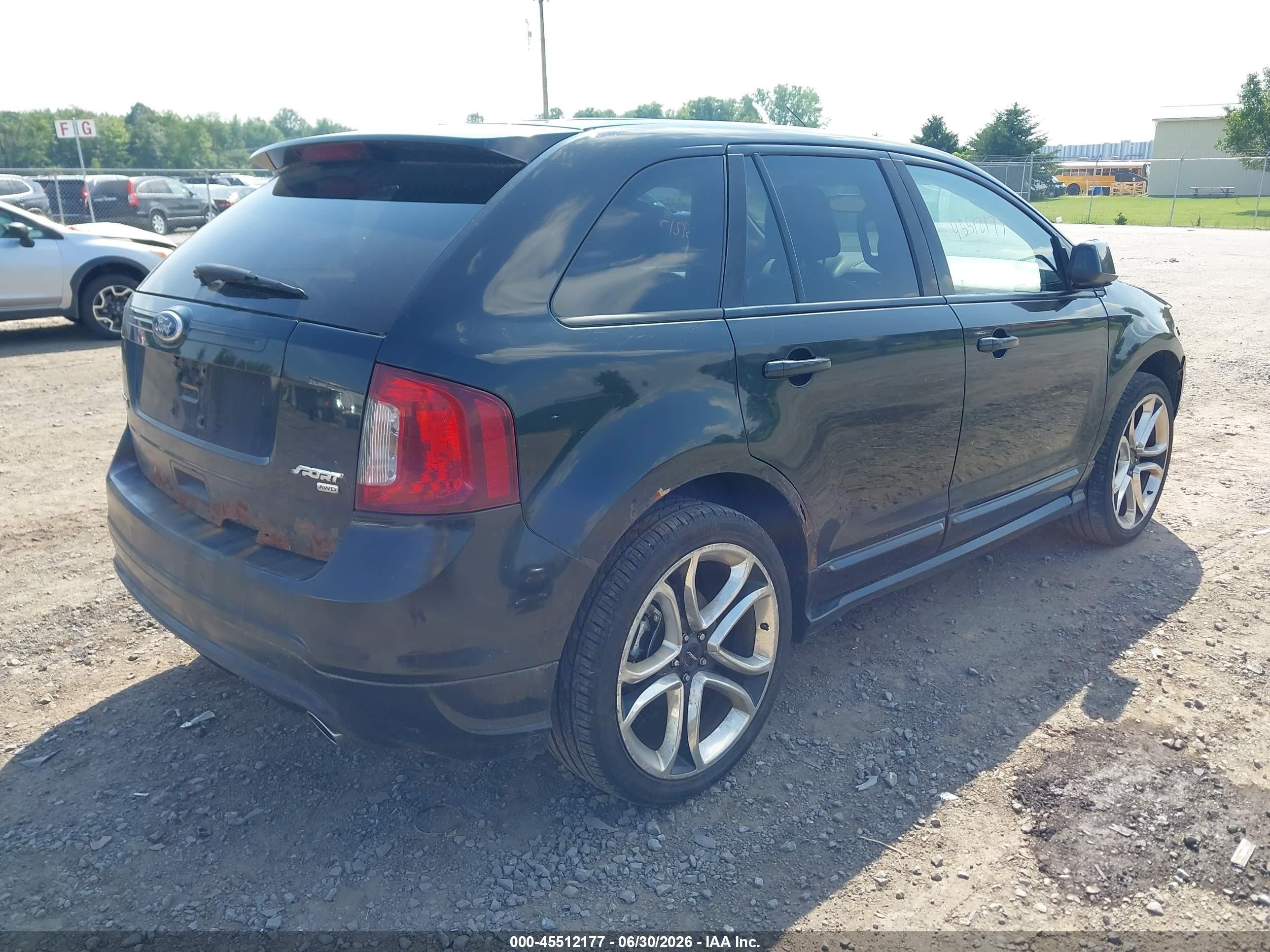 2011 Ford Edge Sport Black vin: 2FMDK4AK6BBA08264
