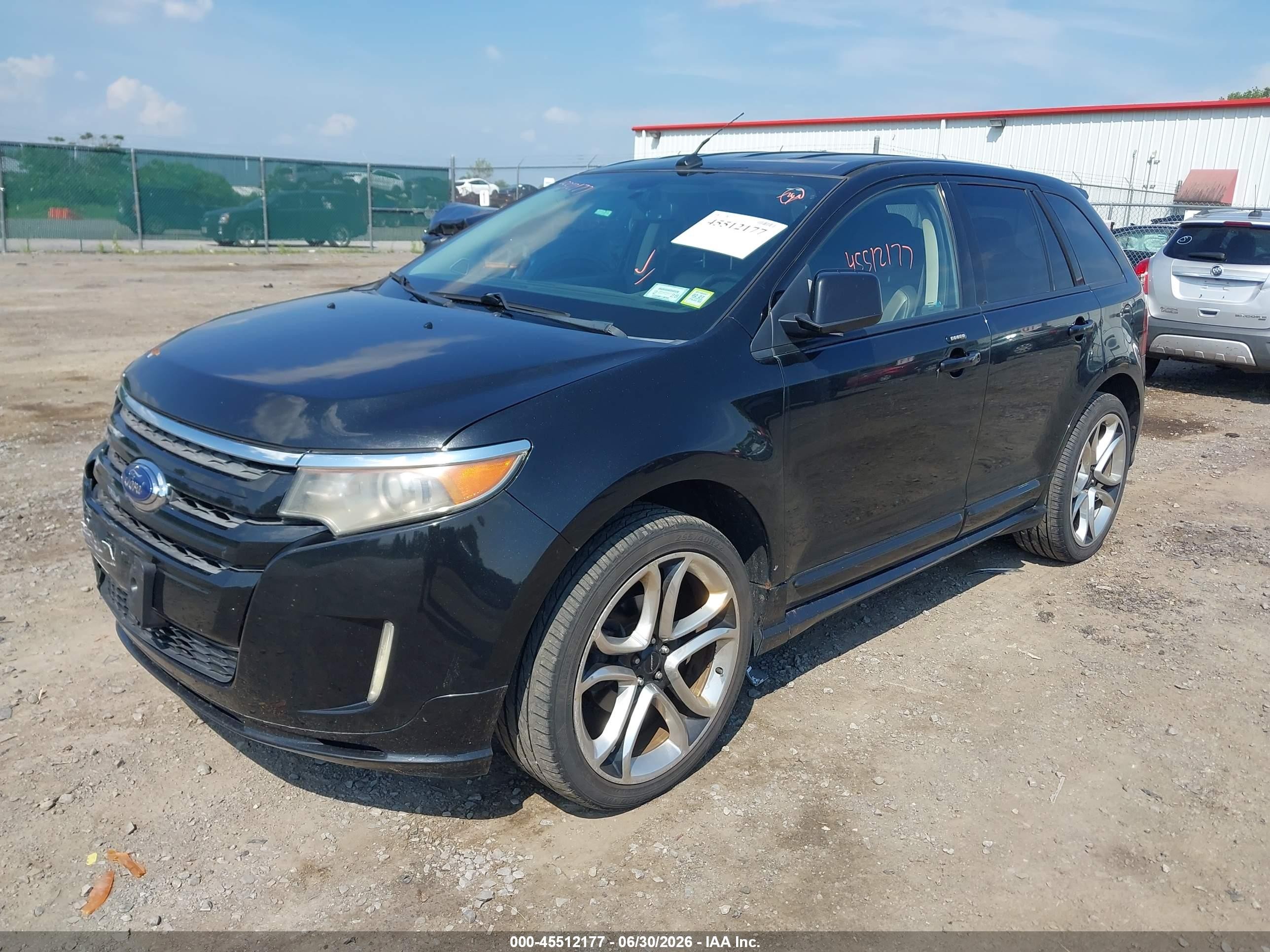 2011 Ford Edge Sport Black vin: 2FMDK4AK6BBA08264
