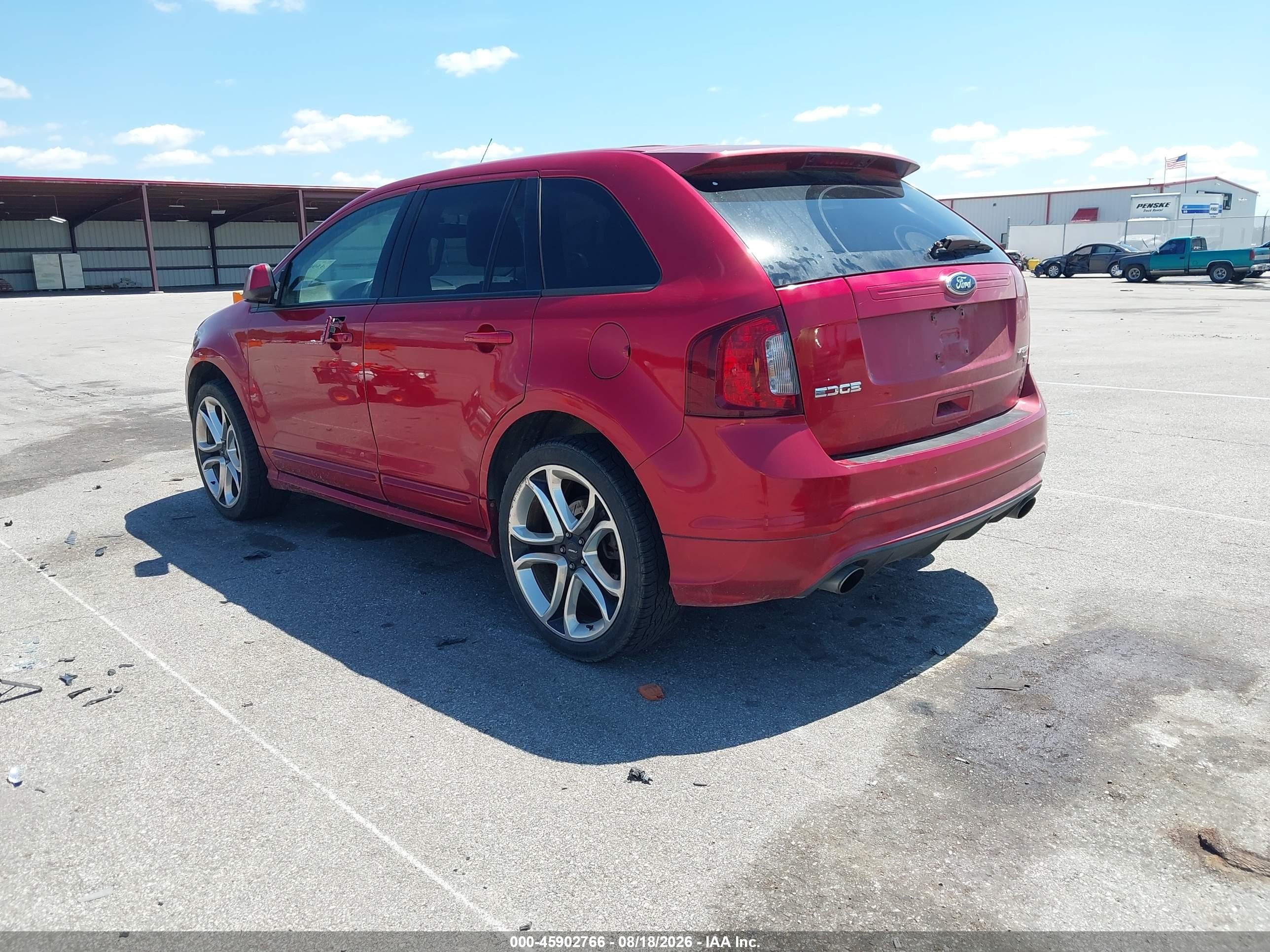 2011 Ford Edge Sport Maroon vin: 2FMDK4AK6BBA30359