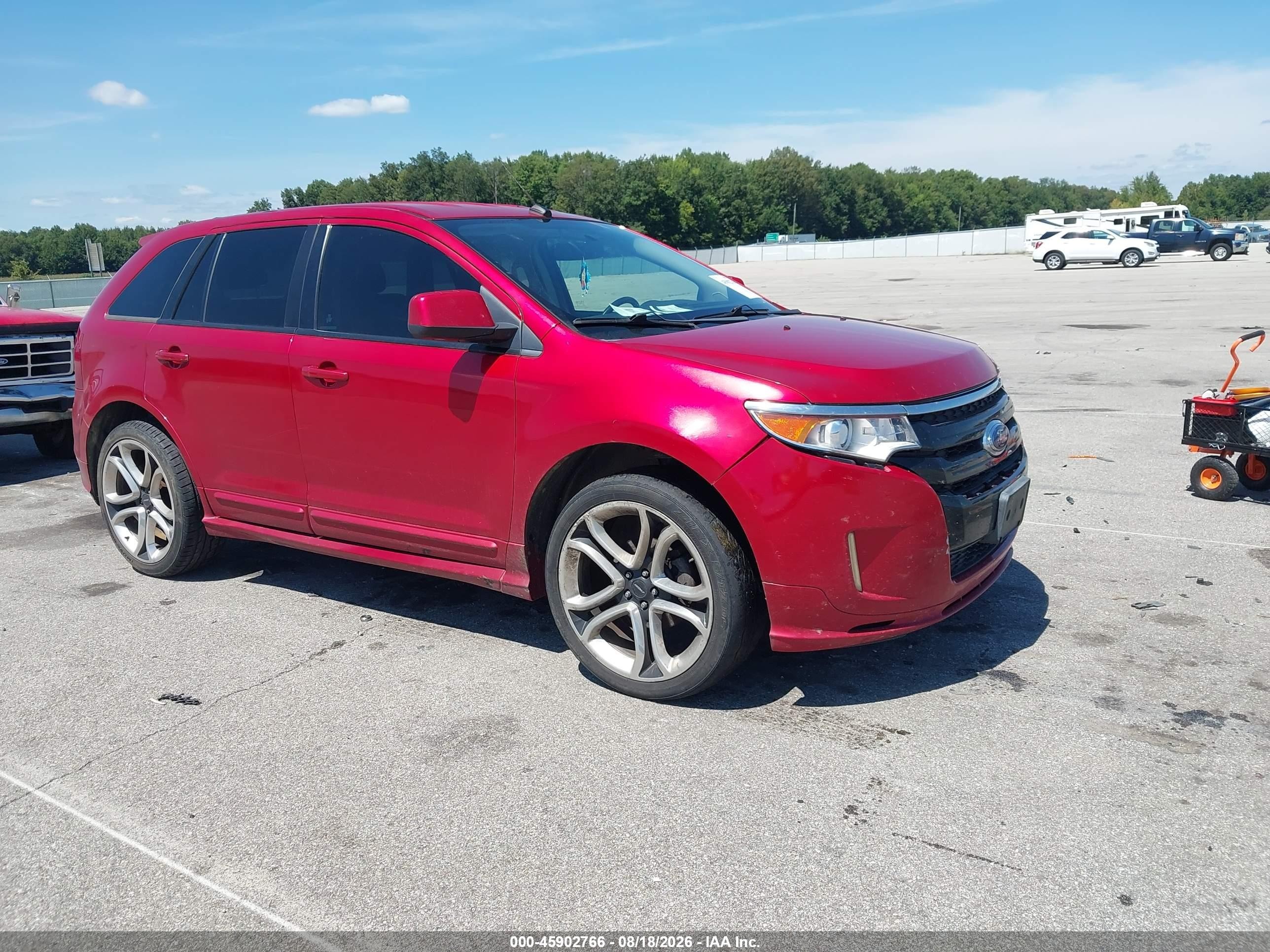 2011 Ford Edge Sport Maroon vin: 2FMDK4AK6BBA30359
