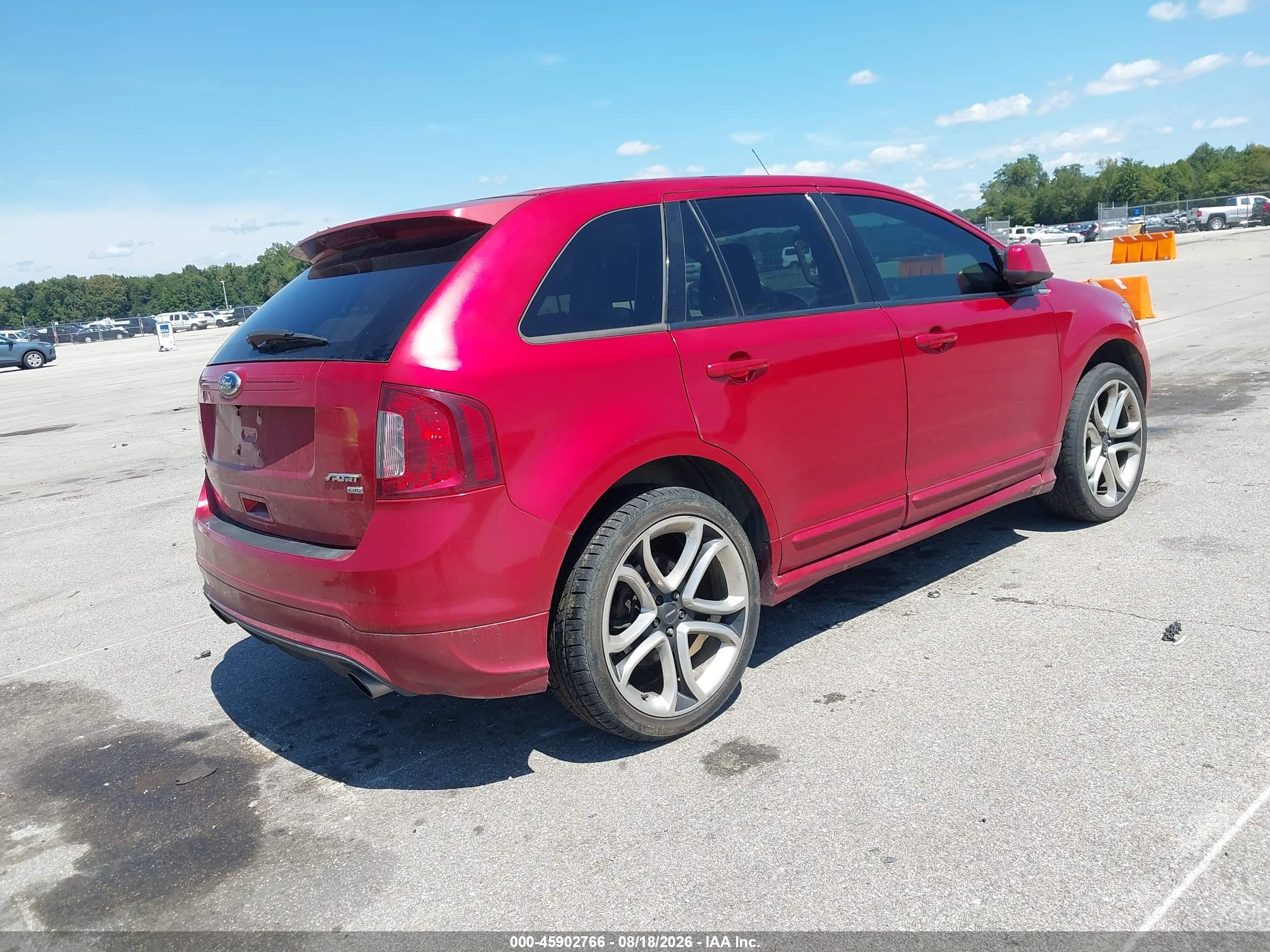 2011 Ford Edge Sport Maroon vin: 2FMDK4AK6BBA30359