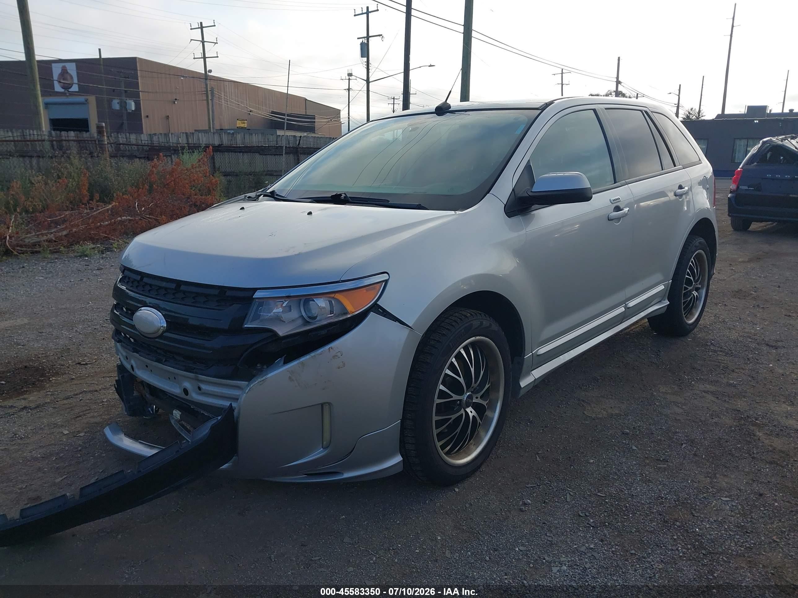 2011 Ford Edge Sport Silver vin: 2FMDK4AK6BBB07019