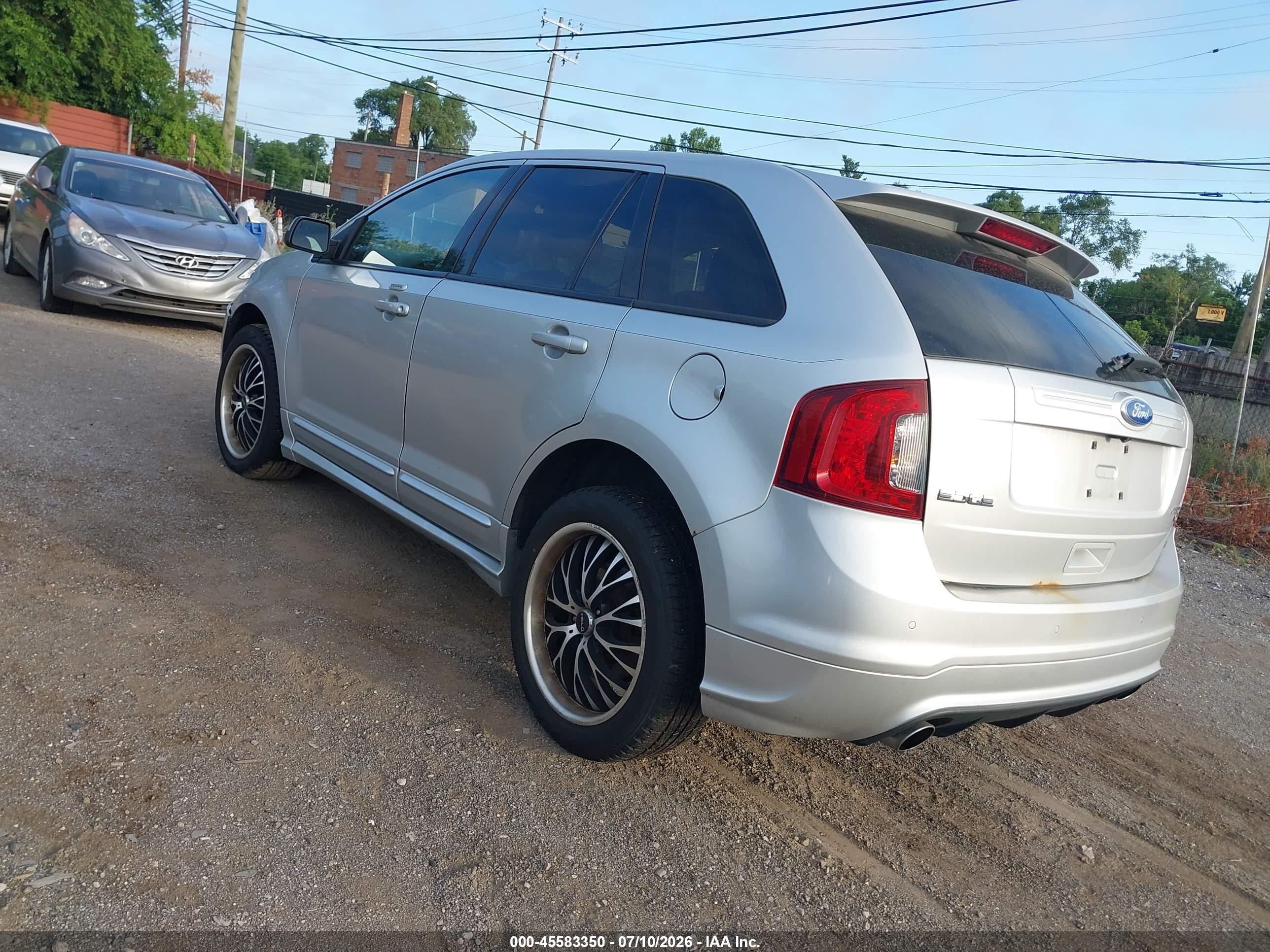 2011 Ford Edge Sport Silver vin: 2FMDK4AK6BBB07019