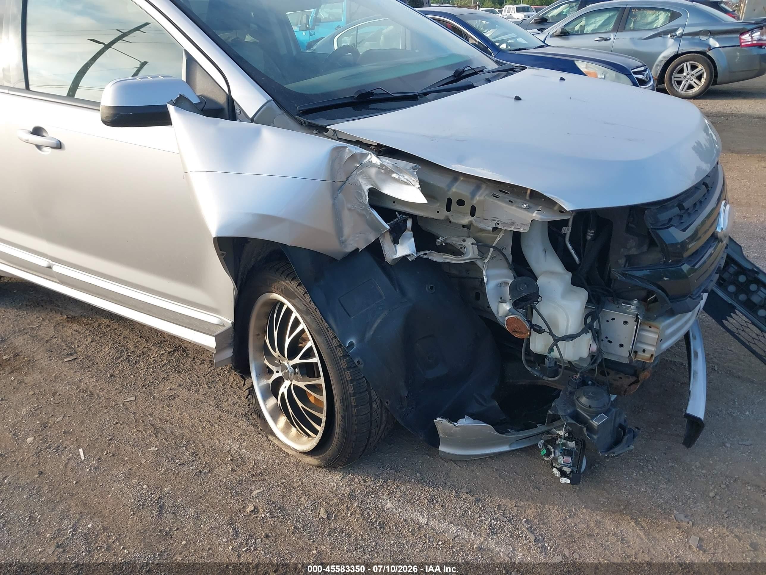 2011 Ford Edge Sport Silver vin: 2FMDK4AK6BBB07019
