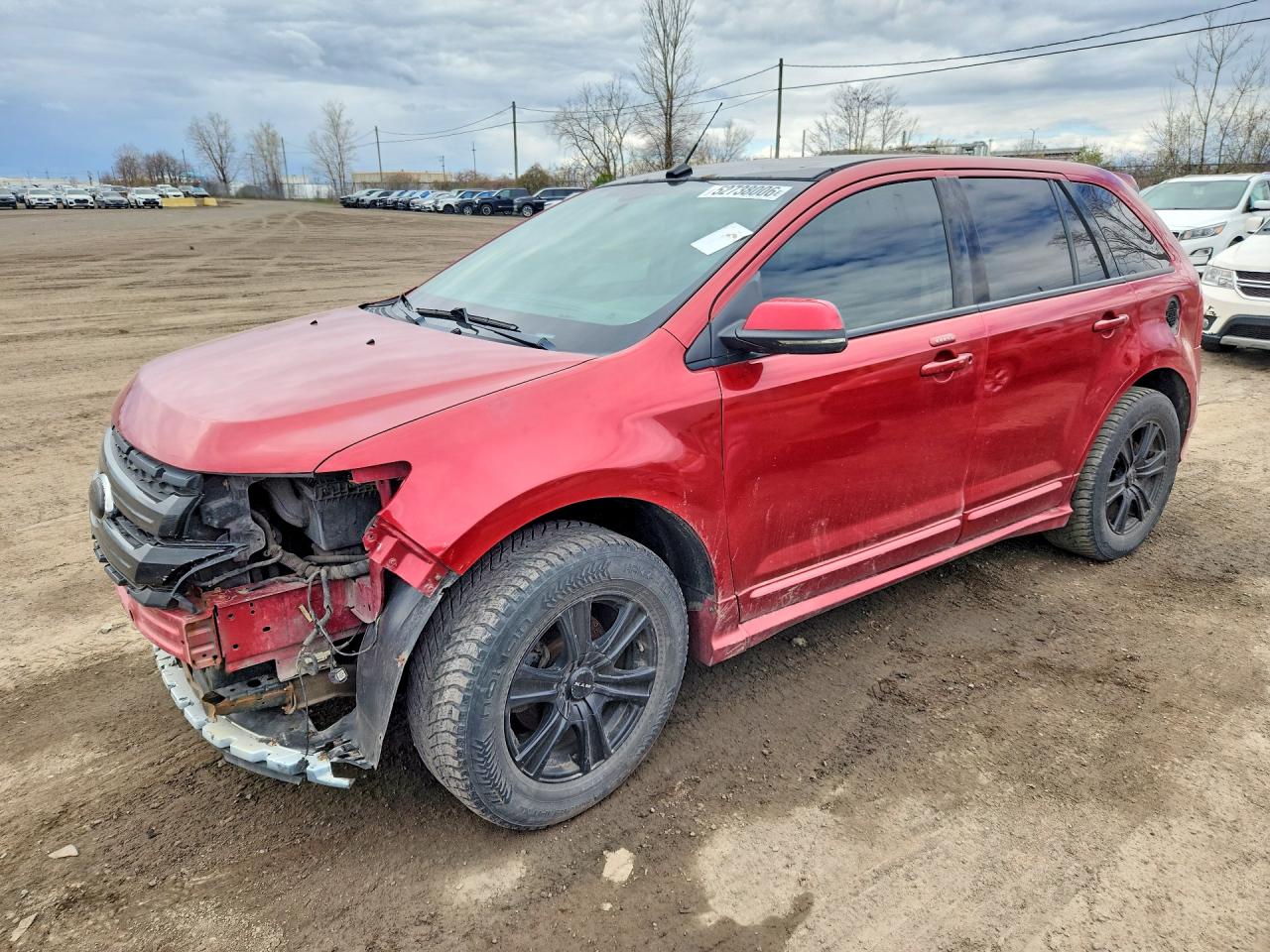 2012 Ford Edge Sport Burgundy vin: 2FMDK4AK6CBA49530