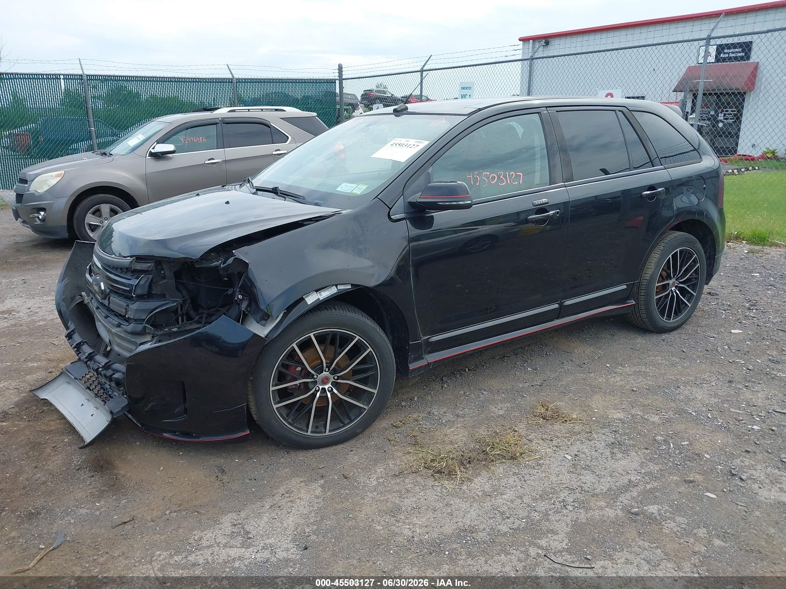 2013 Ford Edge Sport Black vin: 2FMDK4AK6DBC76248