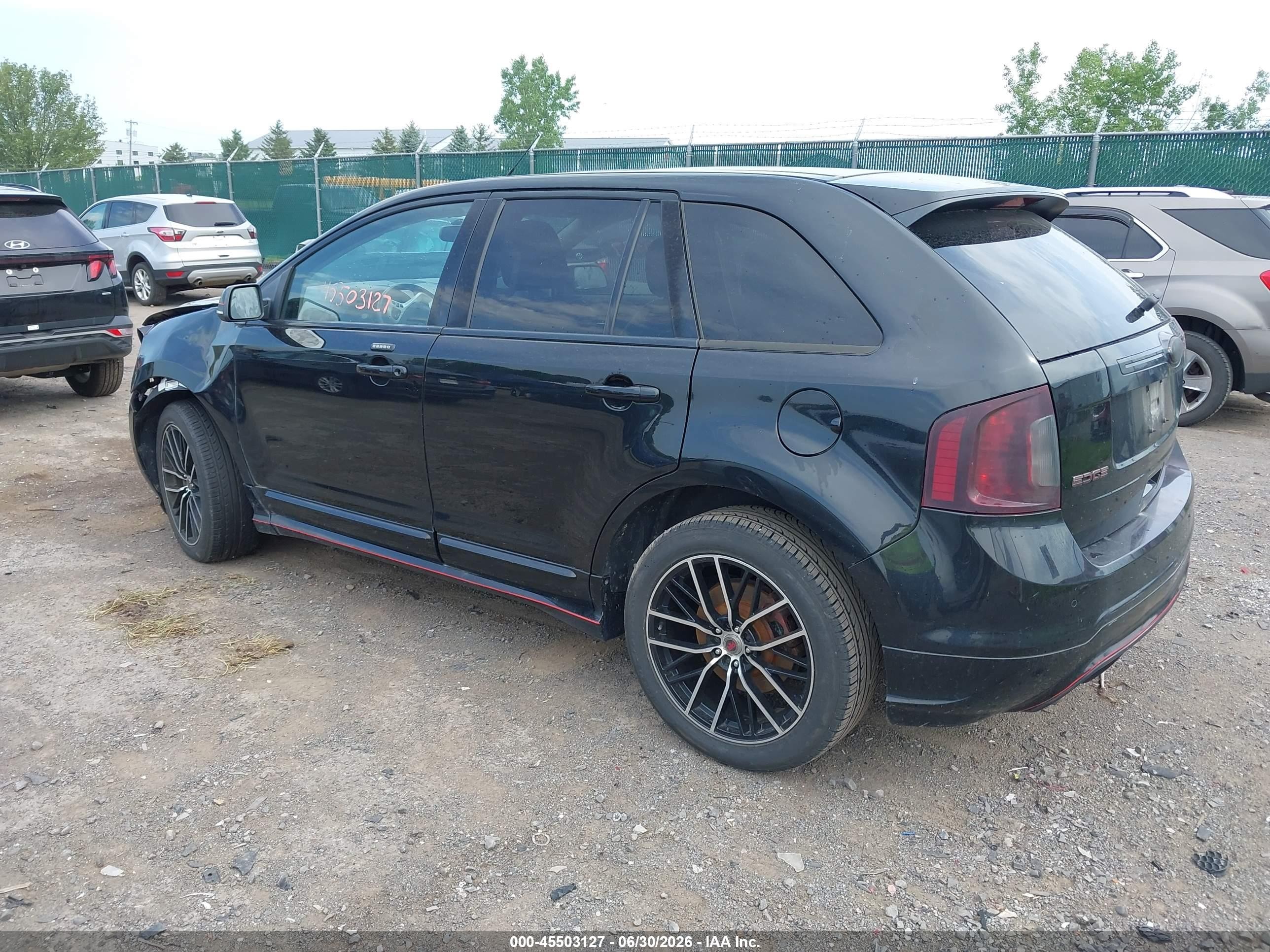 2013 Ford Edge Sport Black vin: 2FMDK4AK6DBC76248