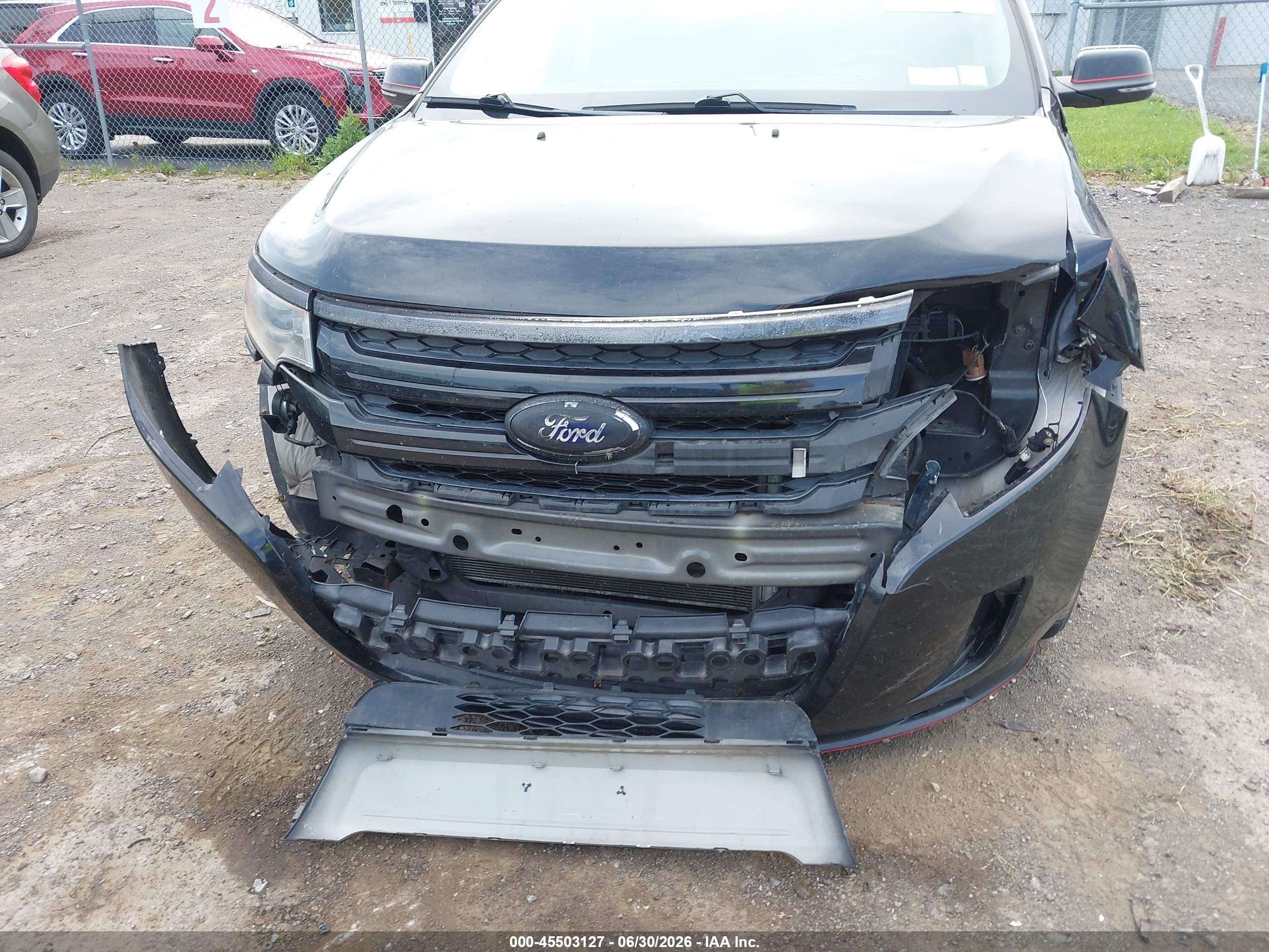 2013 Ford Edge Sport Black vin: 2FMDK4AK6DBC76248