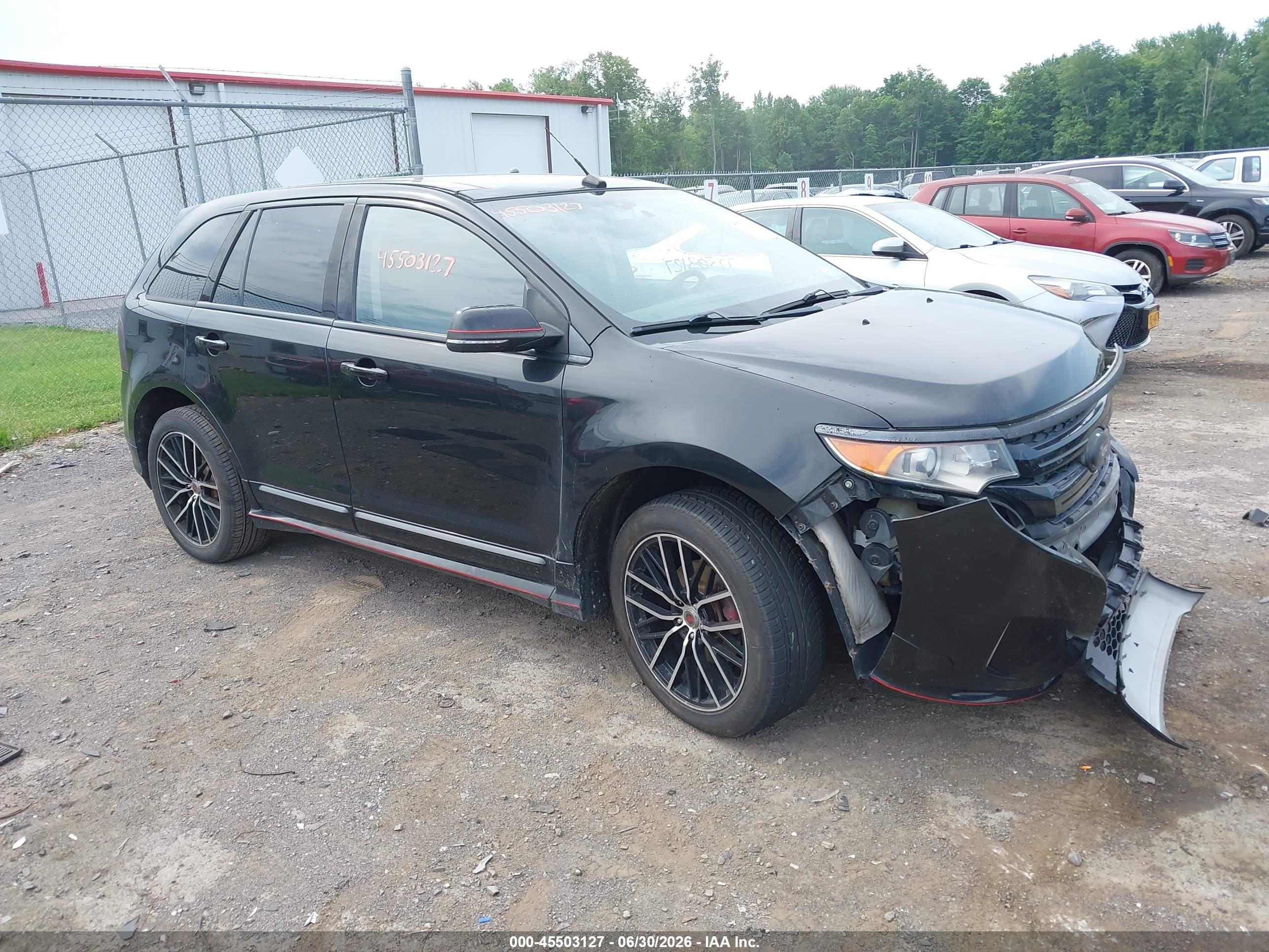 2013 Ford Edge Sport Black vin: 2FMDK4AK6DBC76248