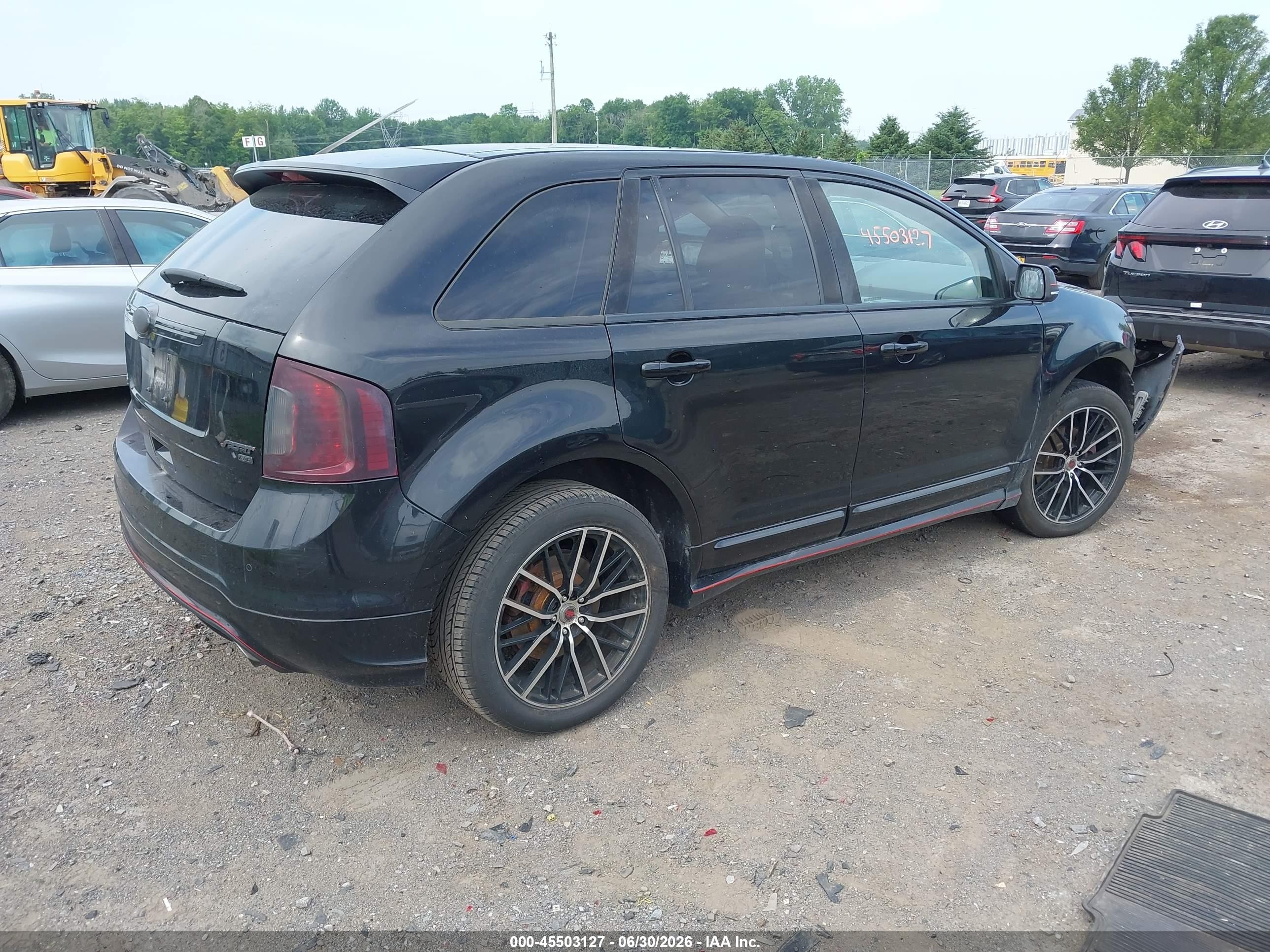 2013 Ford Edge Sport Black vin: 2FMDK4AK6DBC76248