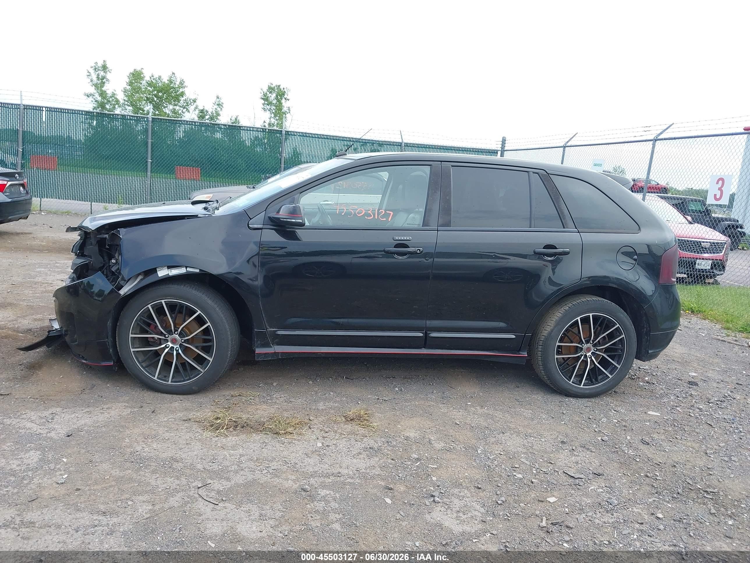 2013 Ford Edge Sport Black vin: 2FMDK4AK6DBC76248