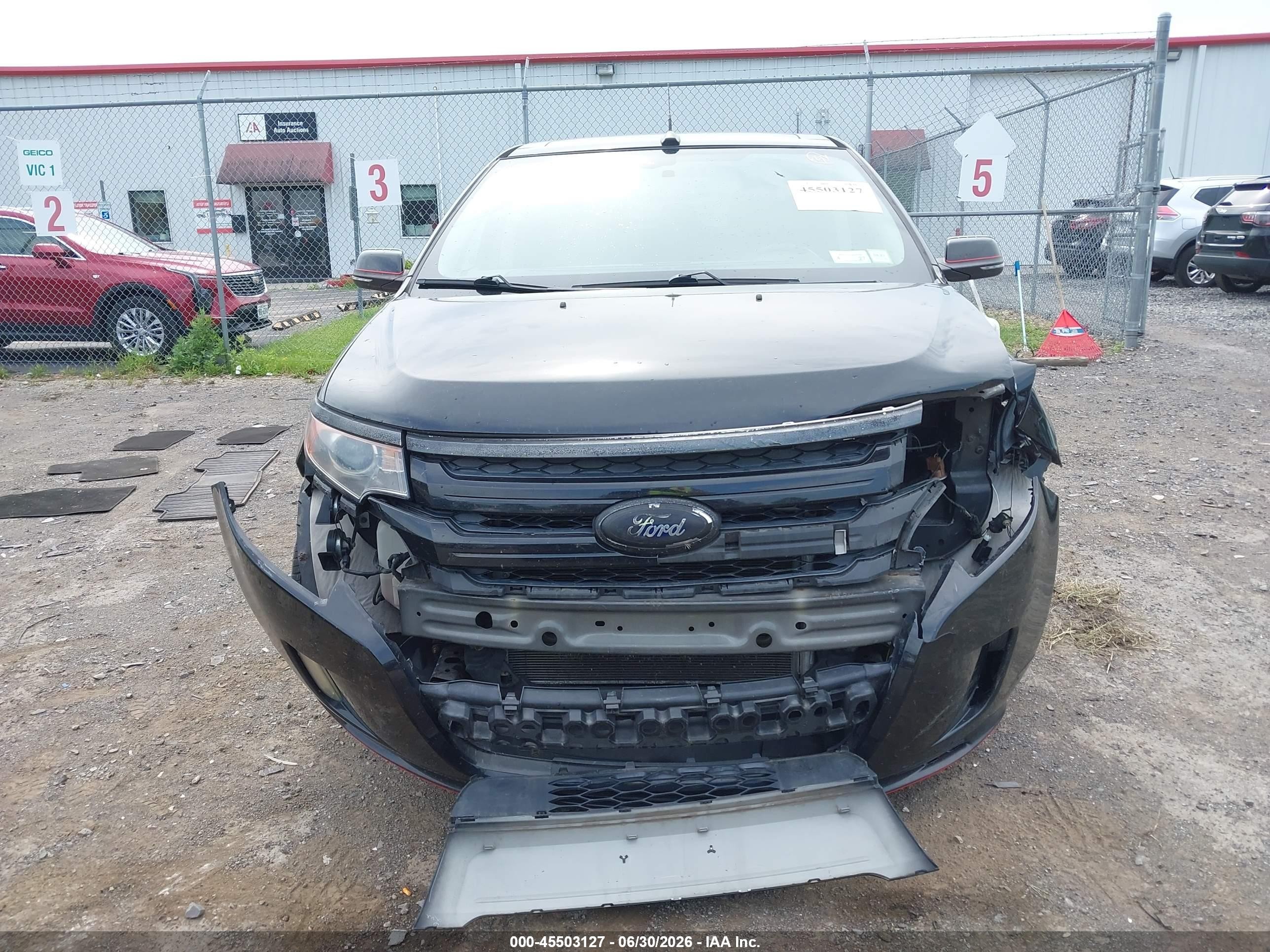 2013 Ford Edge Sport Black vin: 2FMDK4AK6DBC76248