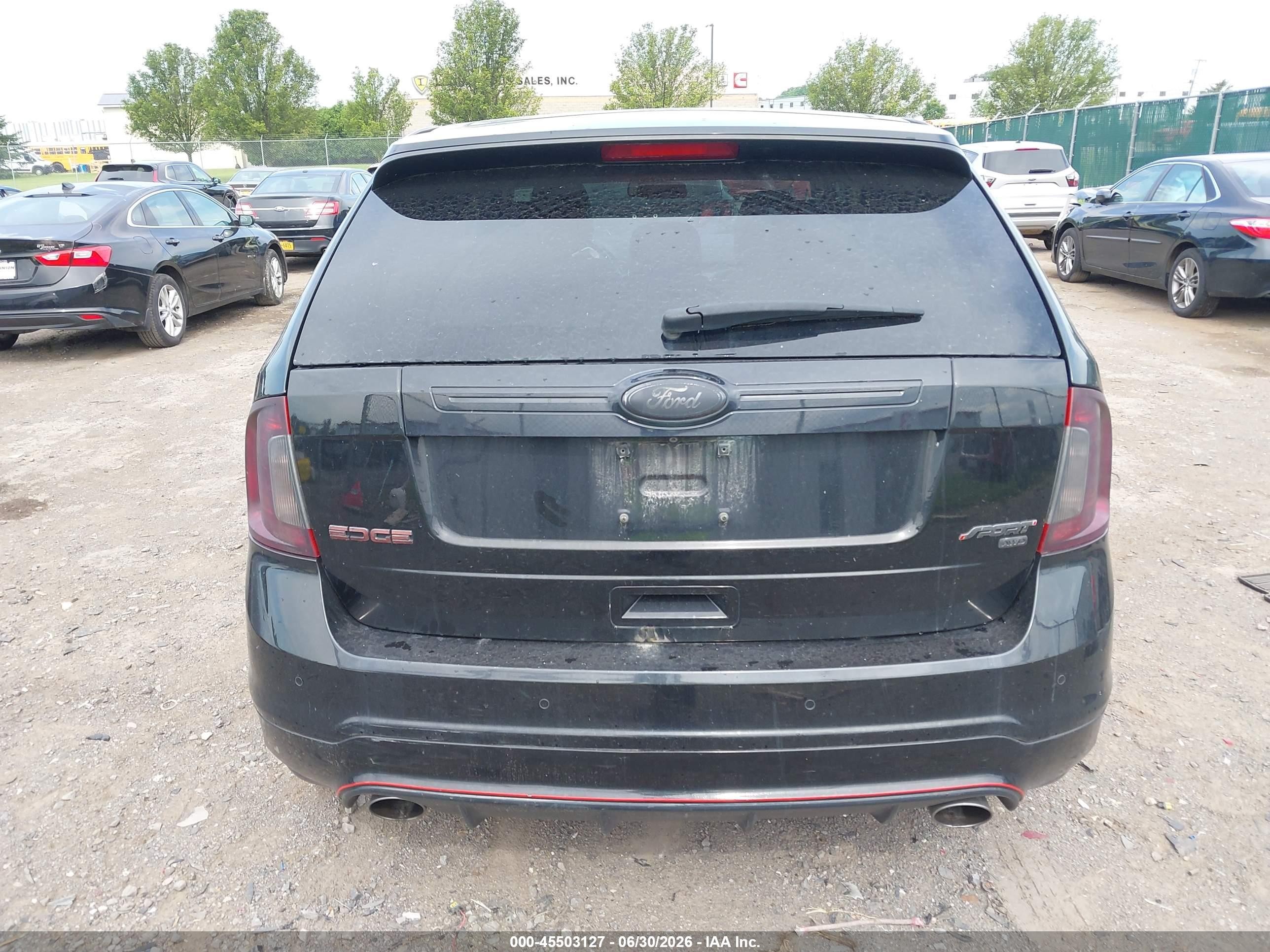 2013 Ford Edge Sport Black vin: 2FMDK4AK6DBC76248