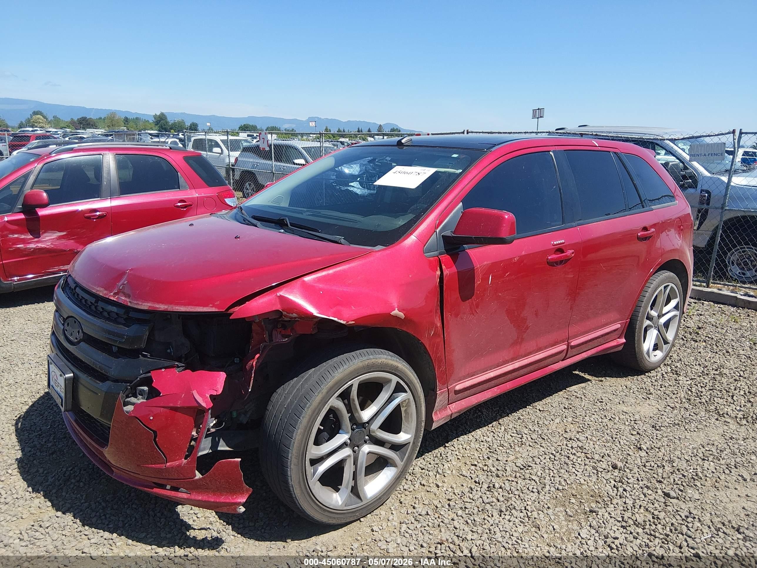 2011 Ford Edge Sport Red vin: 2FMDK4AK7BBA21511