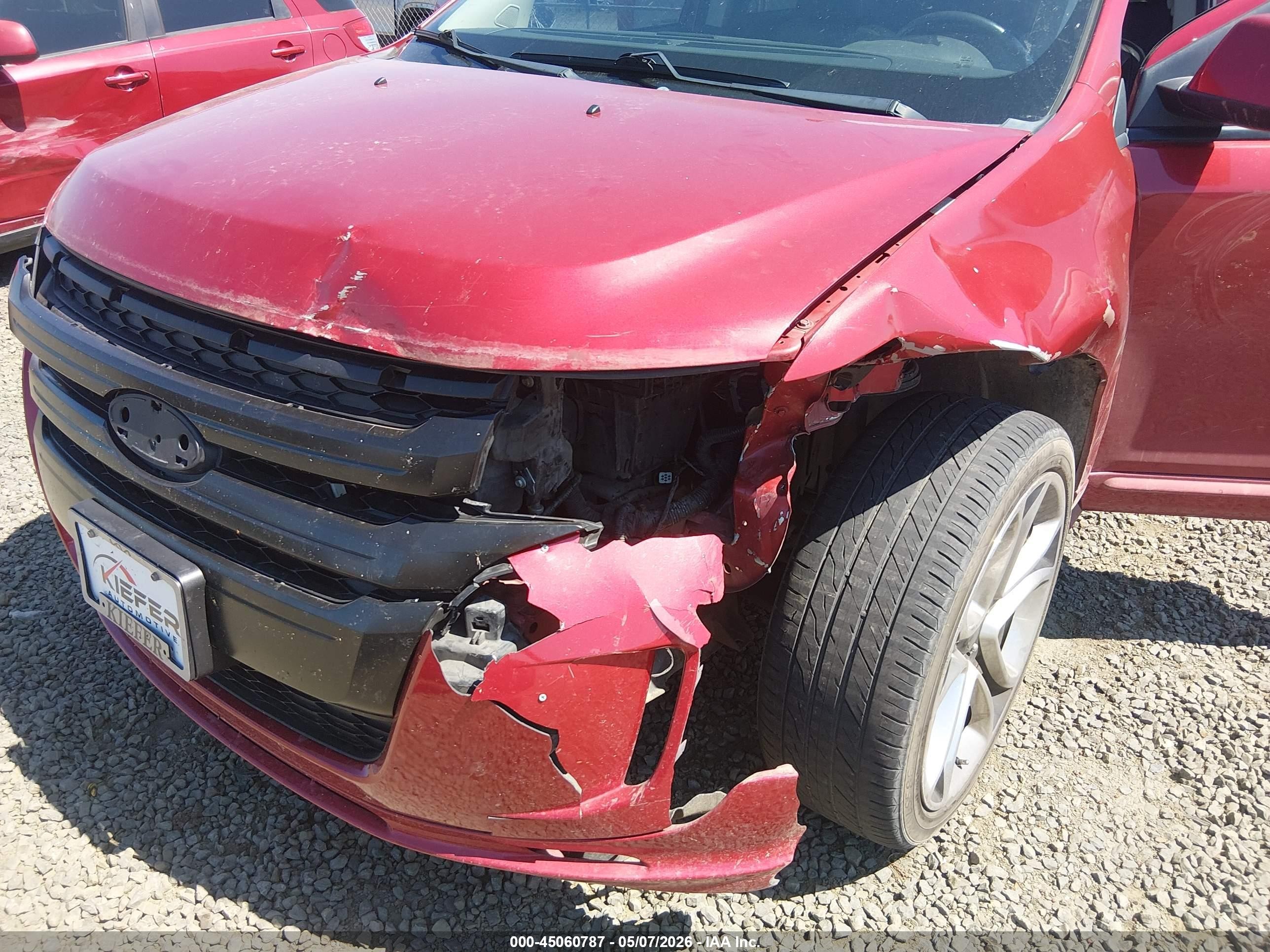 2011 Ford Edge Sport Red vin: 2FMDK4AK7BBA21511