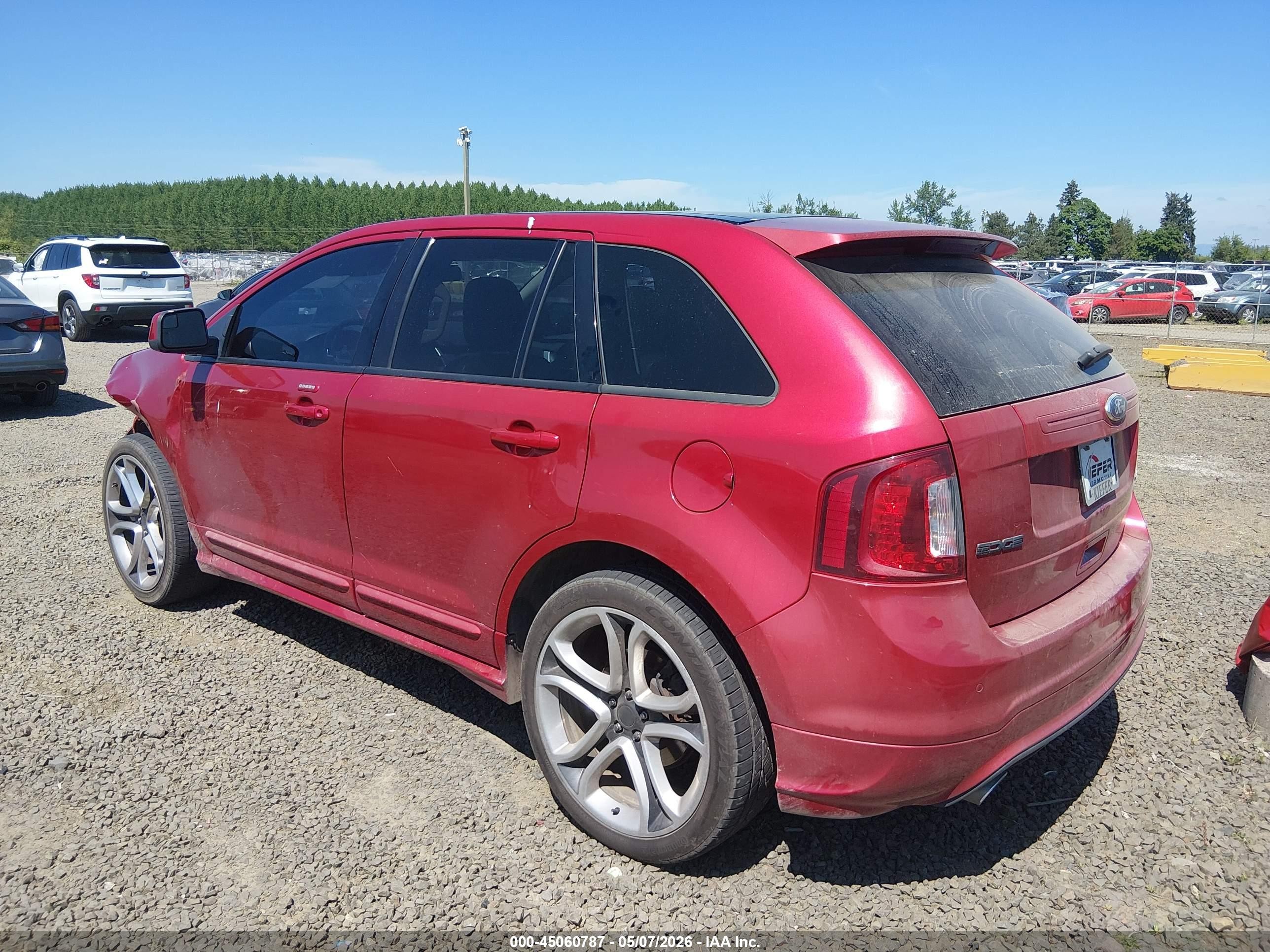 2011 Ford Edge Sport Red vin: 2FMDK4AK7BBA21511
