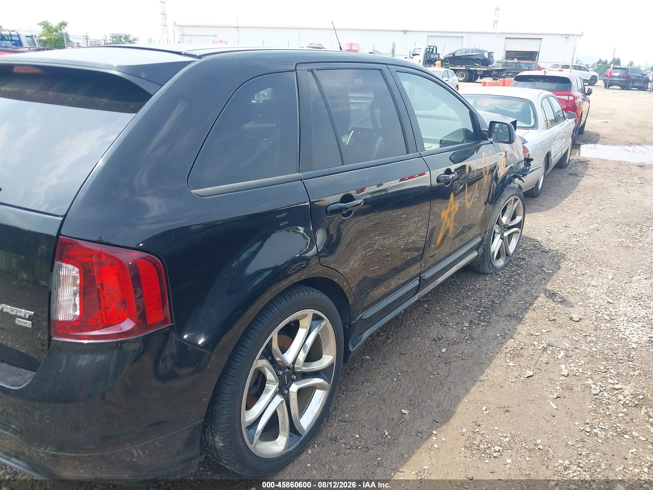 2012 Ford Edge Sport Black vin: 2FMDK4AK7CBA11160