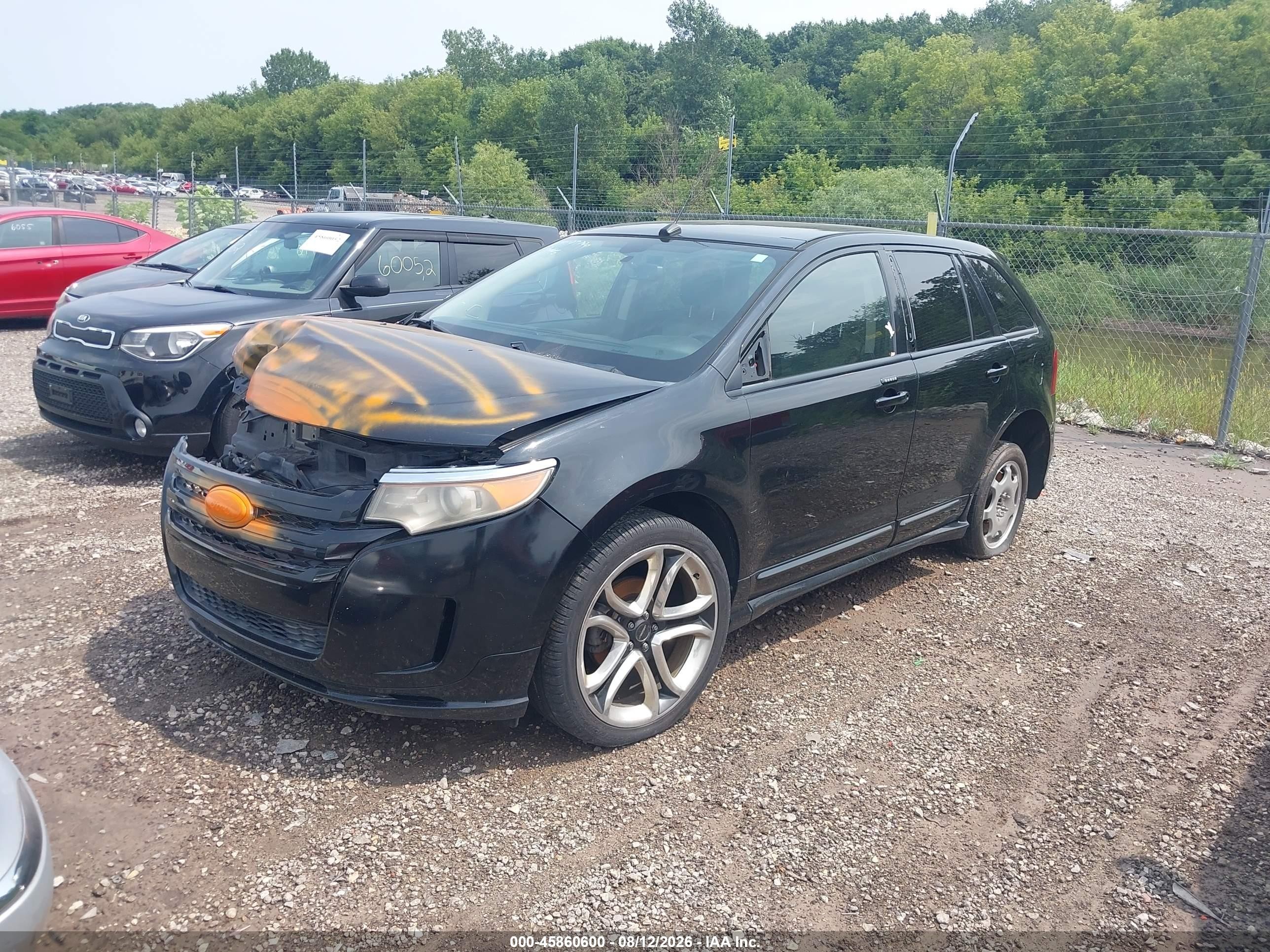 2012 Ford Edge Sport Black vin: 2FMDK4AK7CBA11160