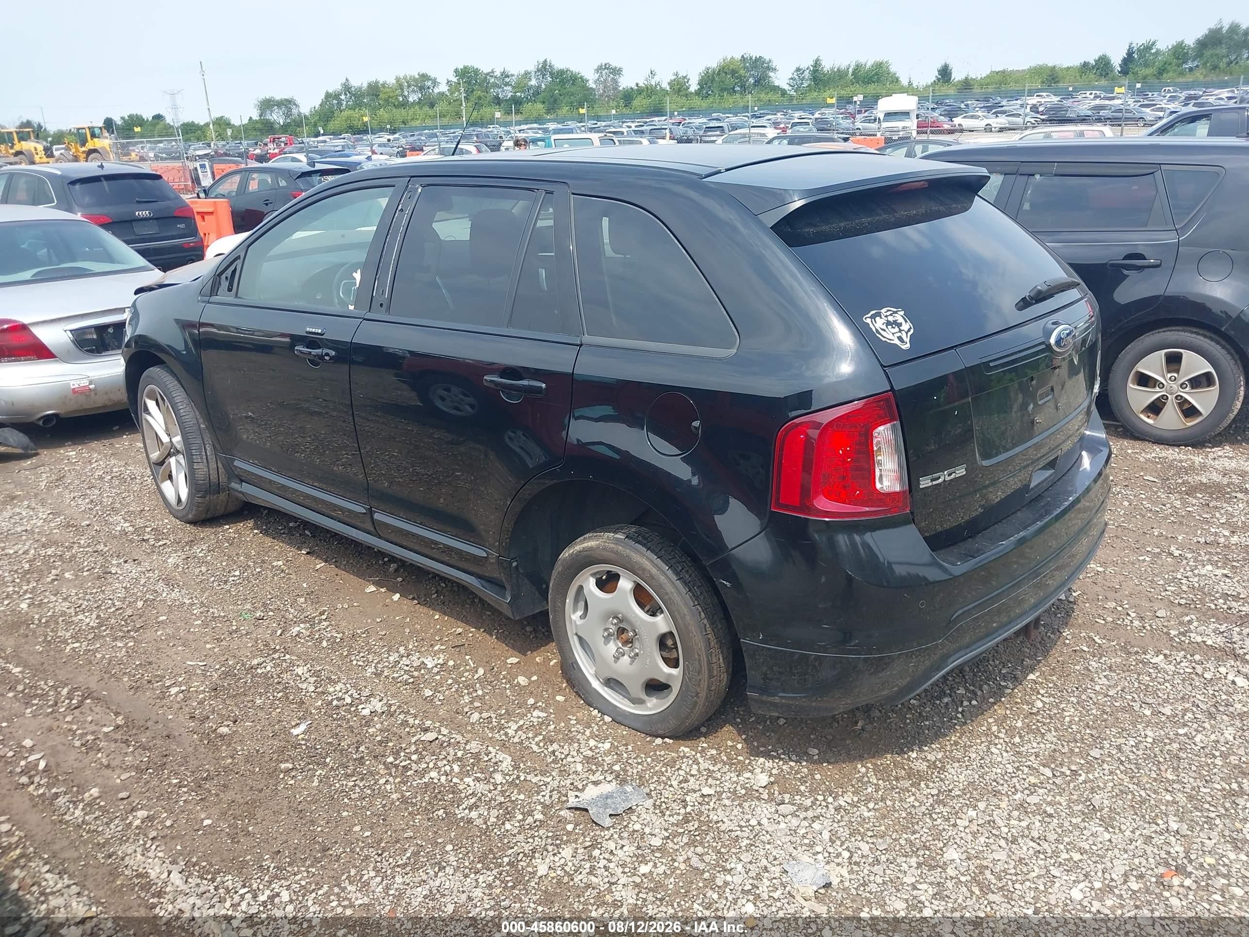 2012 Ford Edge Sport Black vin: 2FMDK4AK7CBA11160