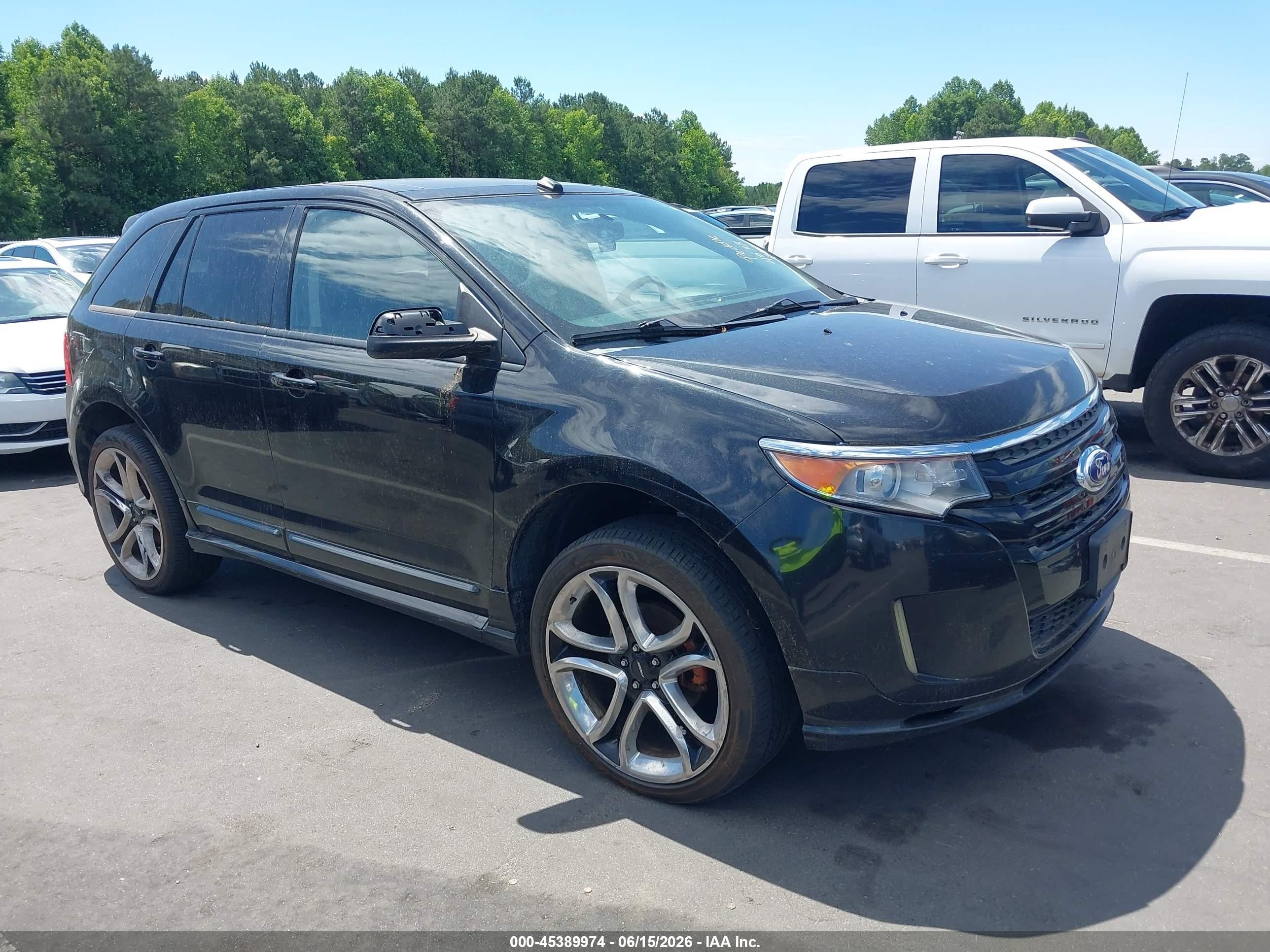 2013 Ford Edge Sport Black vin: 2FMDK4AK7DBA93554