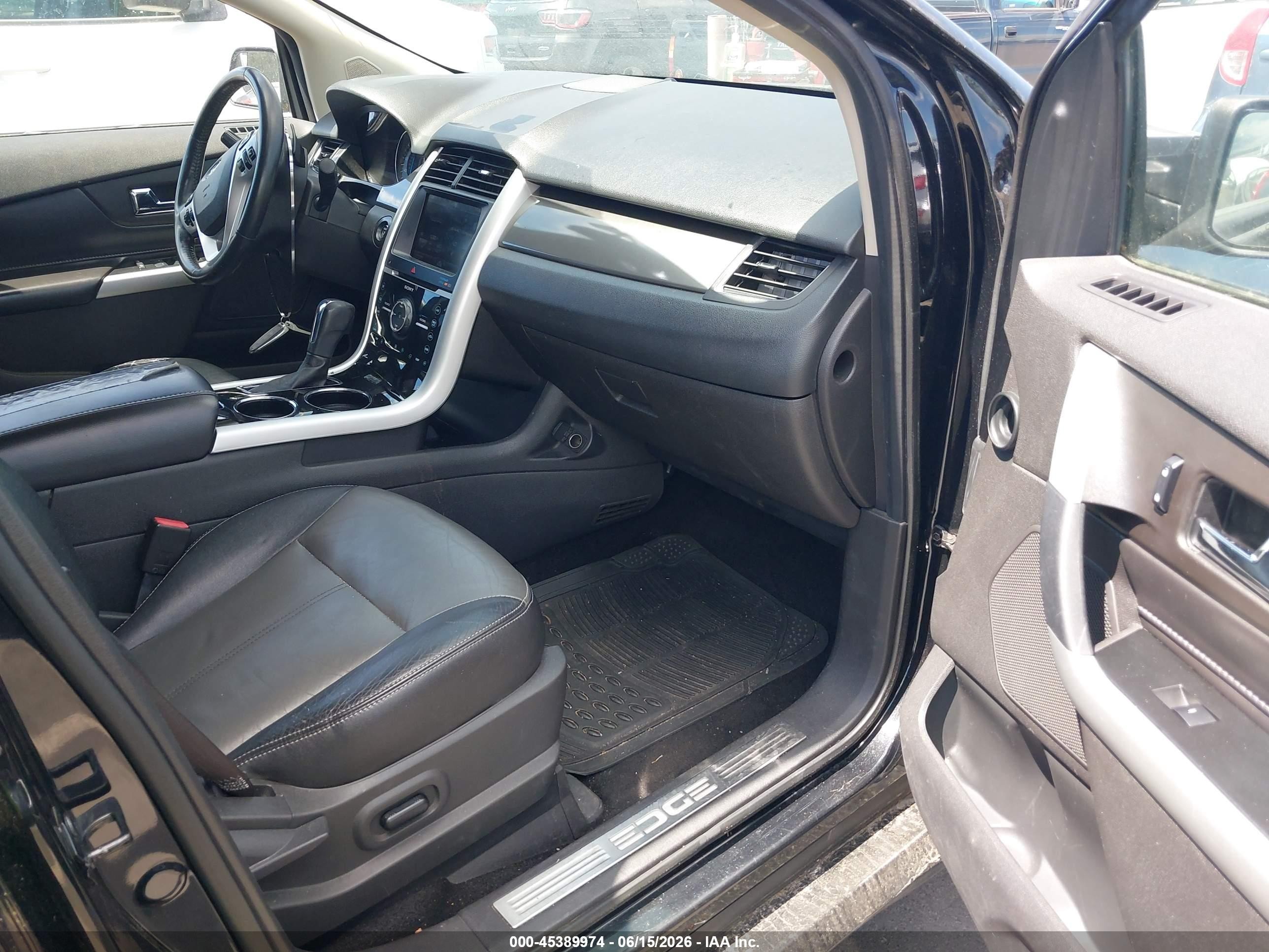 2013 Ford Edge Sport Black vin: 2FMDK4AK7DBA93554