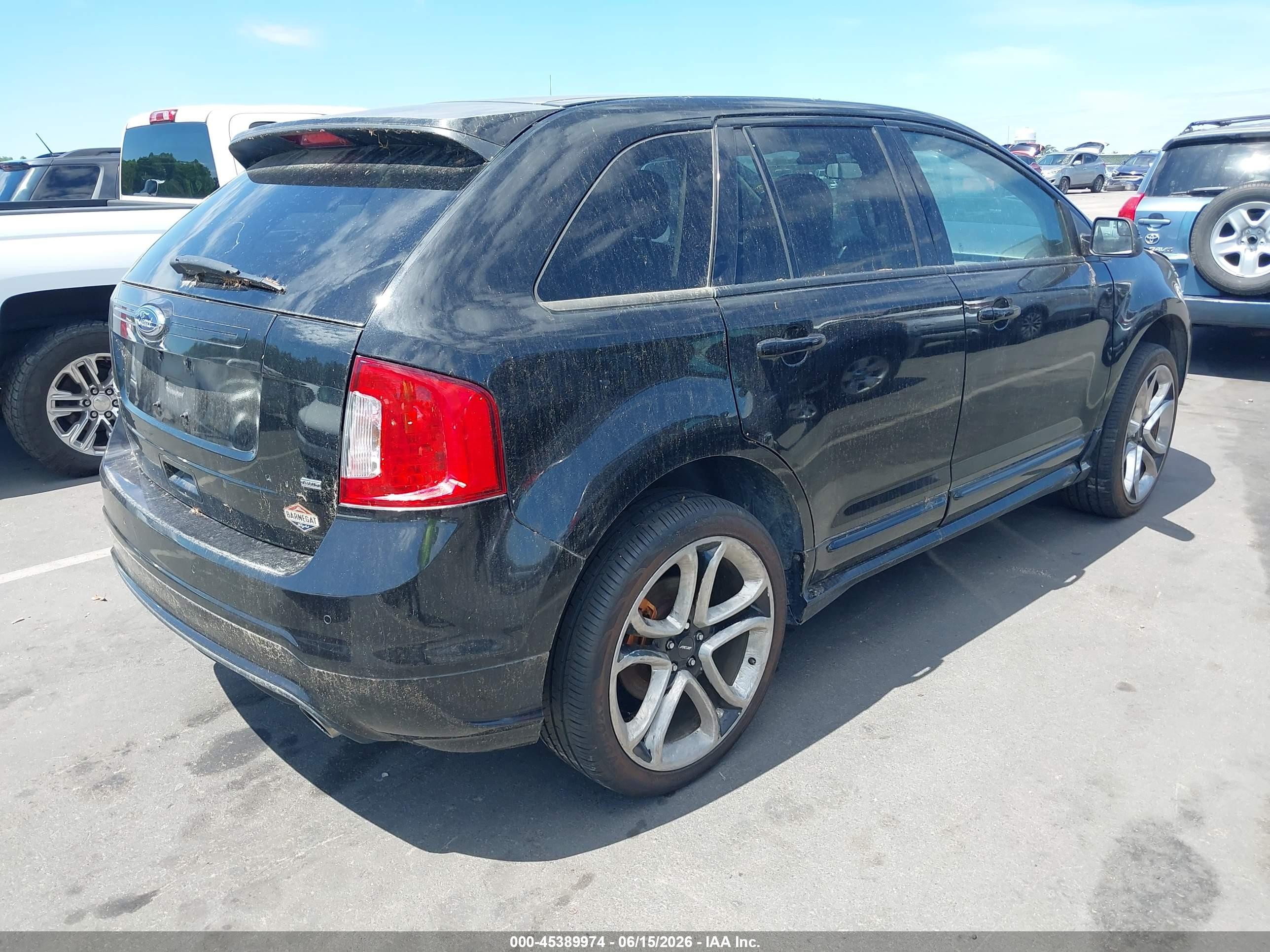 2013 Ford Edge Sport Black vin: 2FMDK4AK7DBA93554
