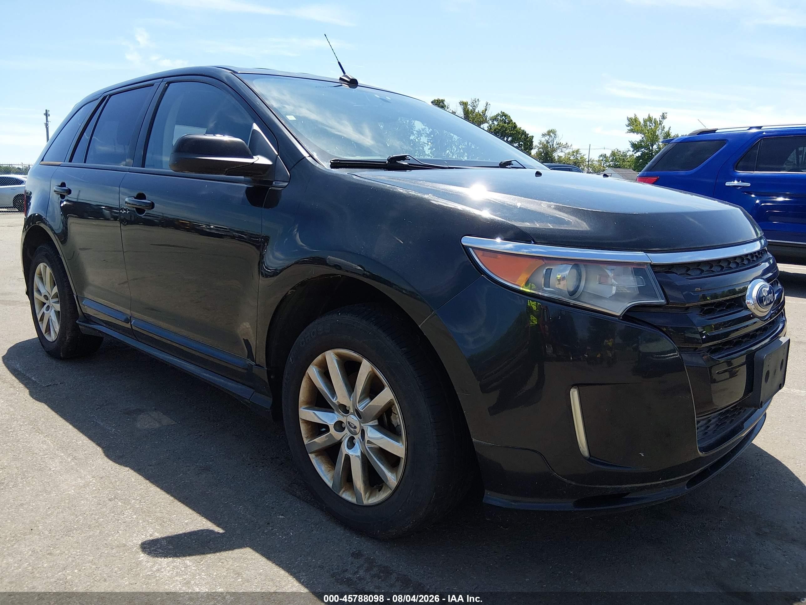 2014 Ford Edge Sport Черный vin: 2FMDK4AK7EBB27204