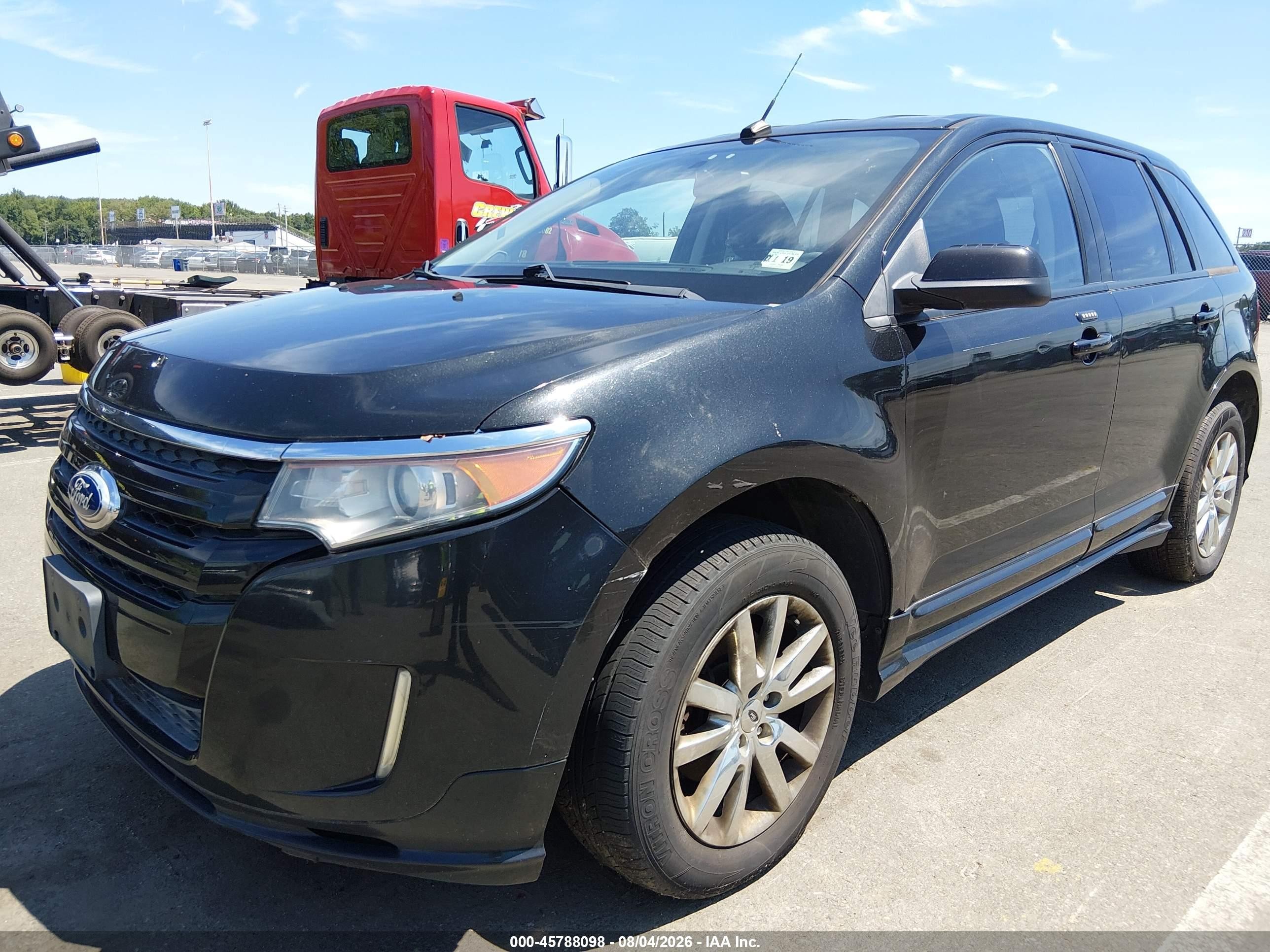 2014 Ford Edge Sport Black vin: 2FMDK4AK7EBB27204