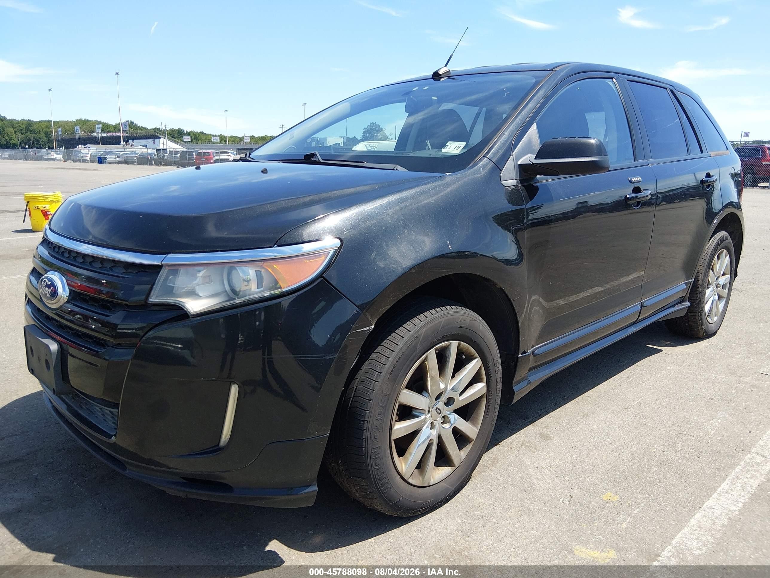2014 Ford Edge Sport Black vin: 2FMDK4AK7EBB27204