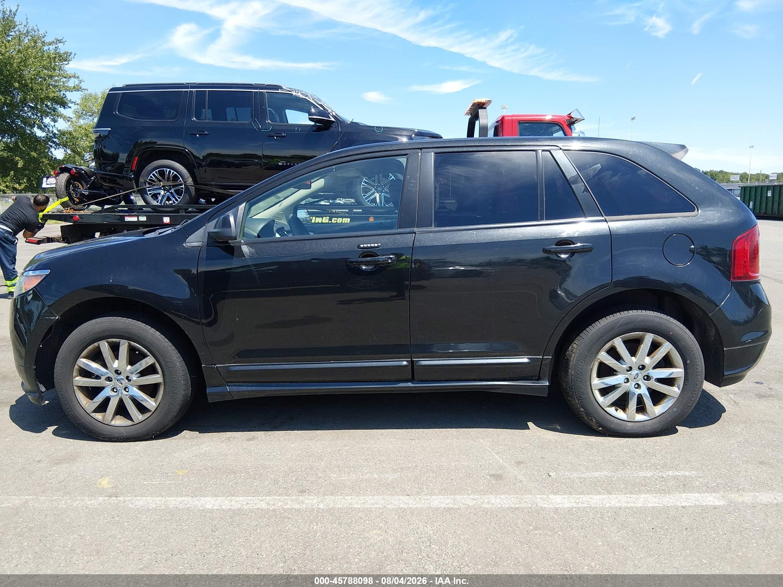2014 Ford Edge Sport Black vin: 2FMDK4AK7EBB27204