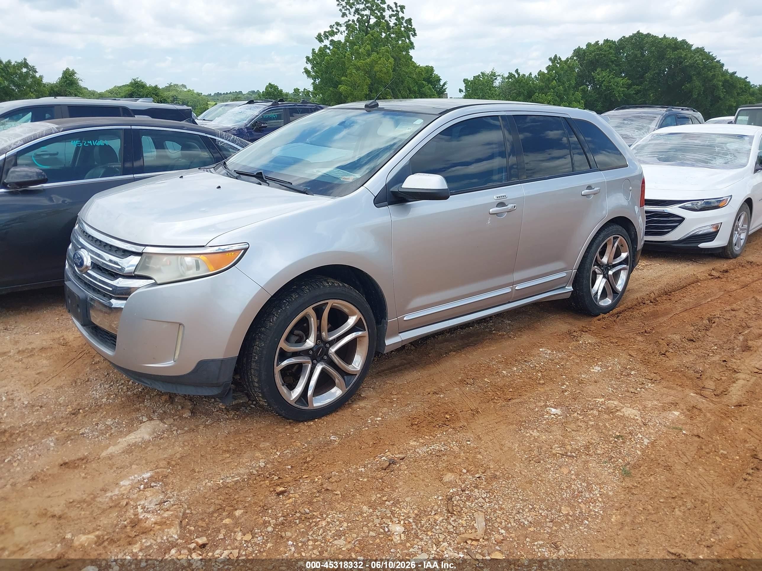 2011 Ford Edge Sport Silver vin: 2FMDK4AK8BBB42564