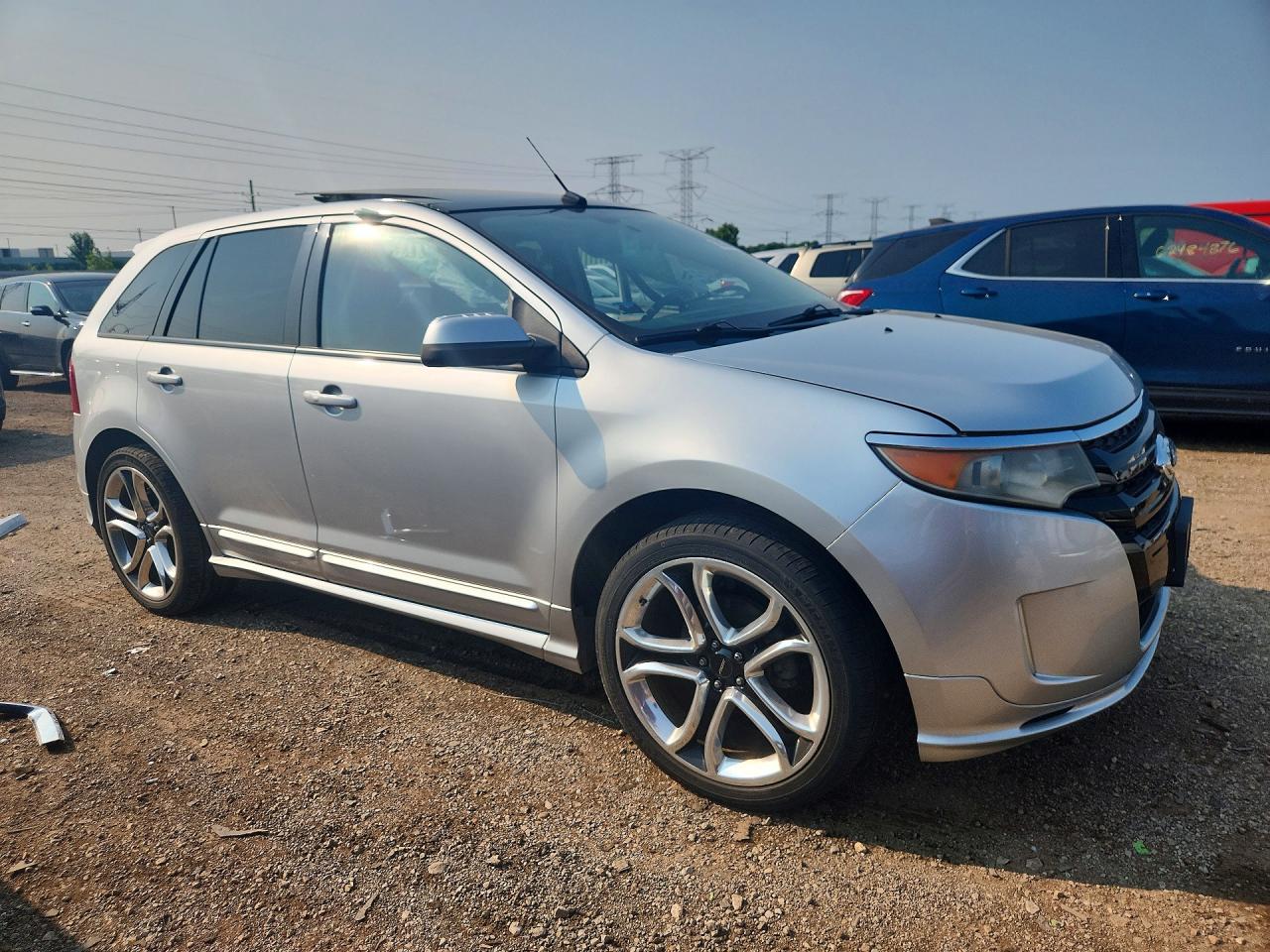2011 Ford Edge Sport Silver vin: 2FMDK4AK8BBB64113